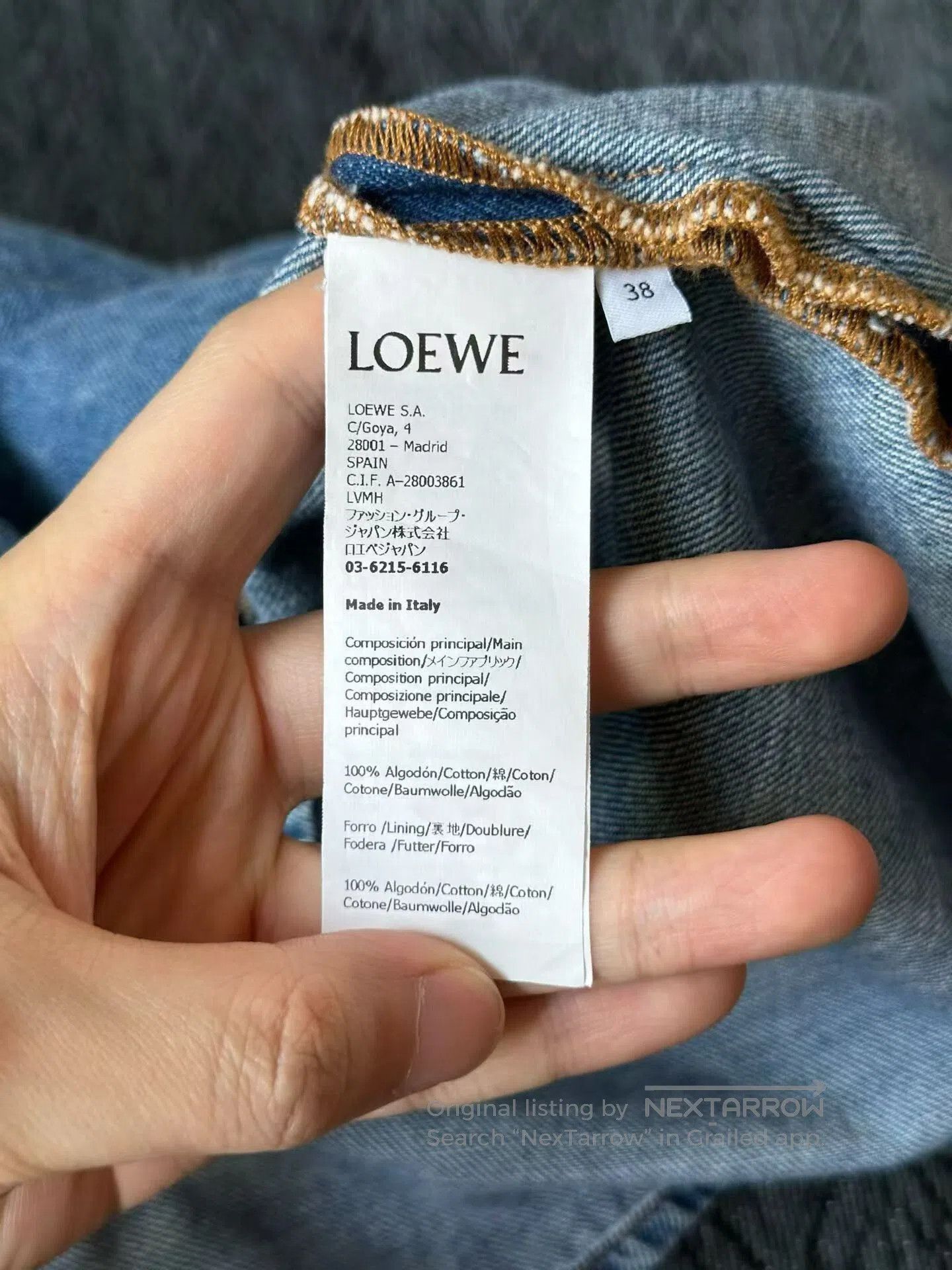 Loewe Loewe Hooded Denim Jacket. Size S / US 4 / IT 40 - 4 Thumbnail