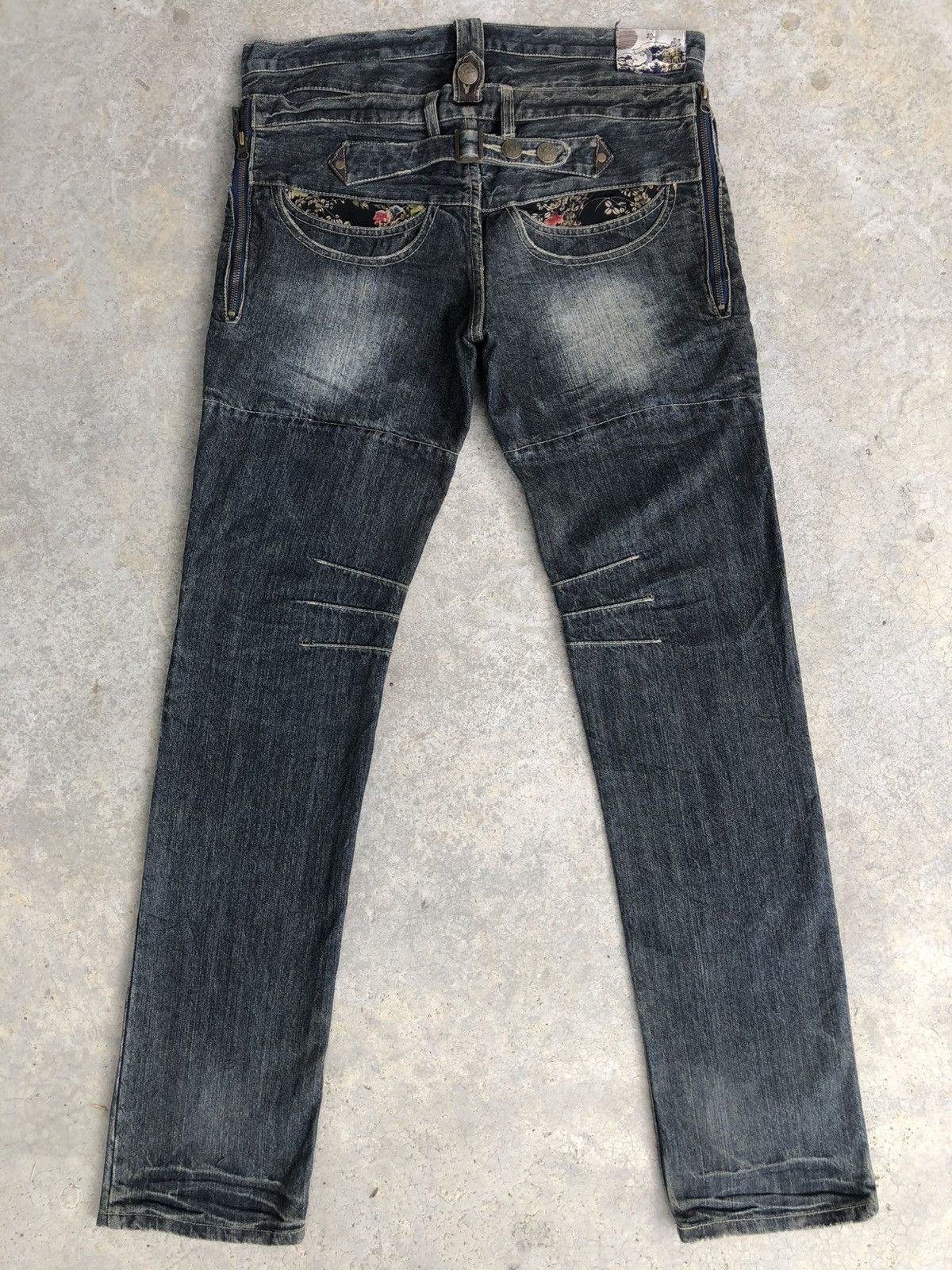 Japanese Brand Japanese Denim Lab Double Waist Distressed Denim Slim Size US 34 / EU 50 - 3 Thumbnail