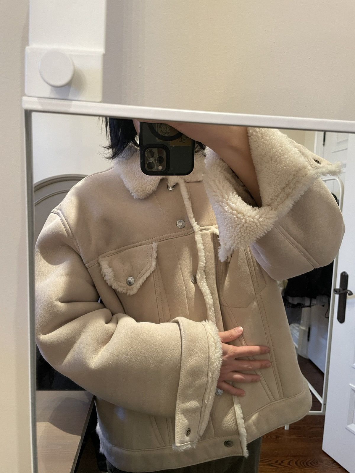 Helmut Lang Helmut Lang Shearling jacket Size US XL / EU 56 / 4 - 2 Thumbnail
