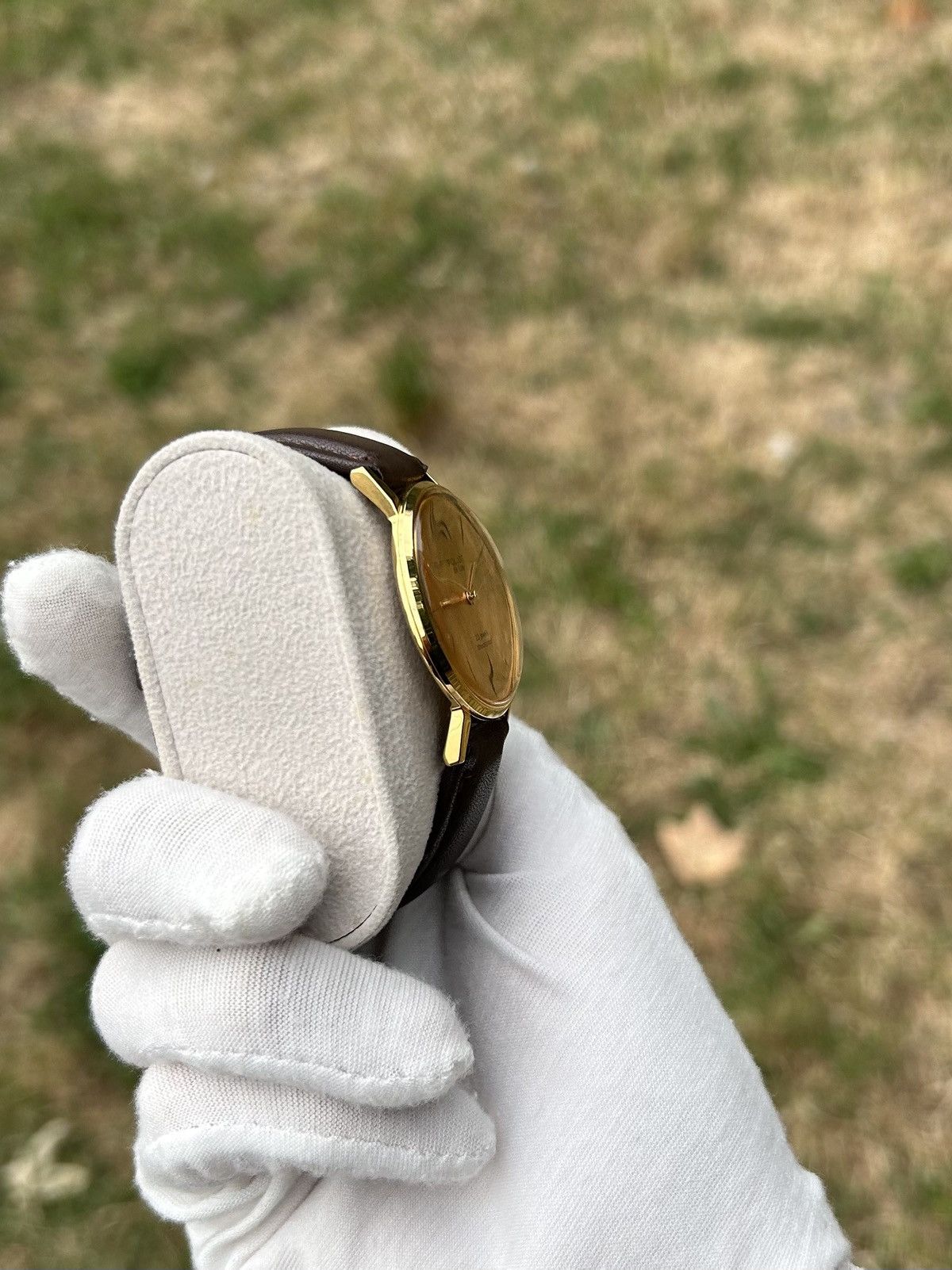 Vintage Vintage Watch Poljot De Luxe Gold USSR Mechanical 1980s Size ONE SIZE - 18 Thumbnail