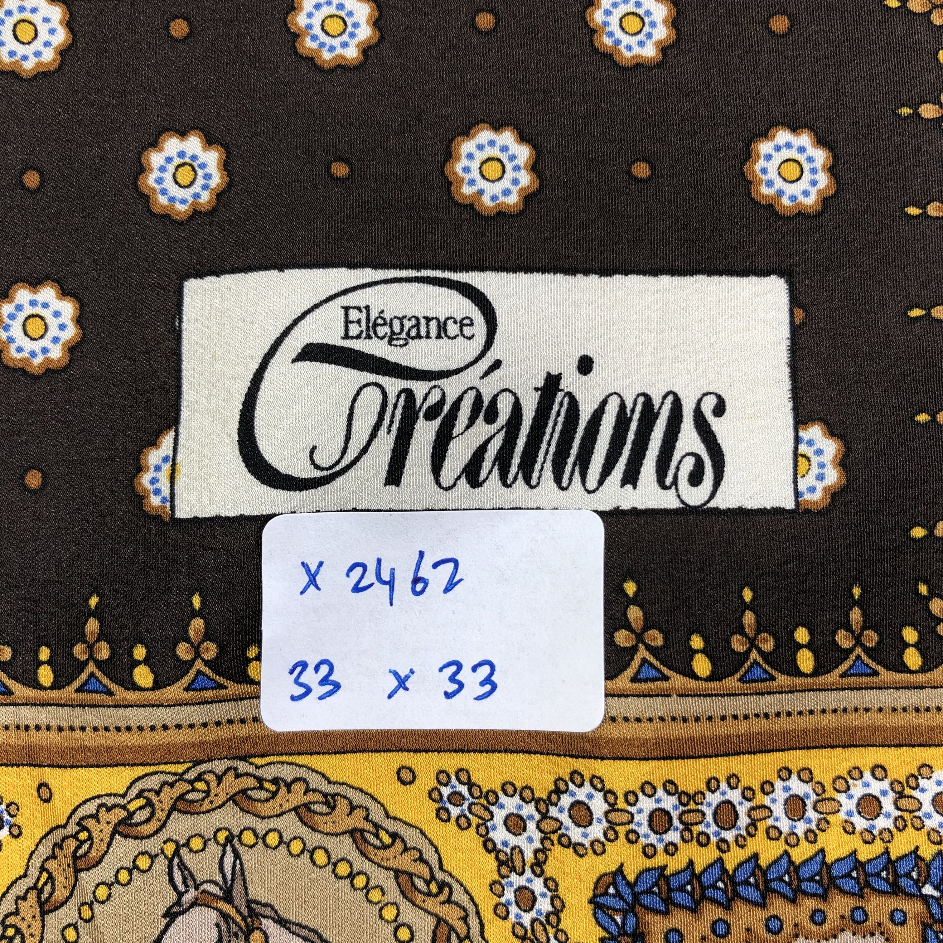 Vintage Vintage Elegance Creations Silk Scarf Size ONE SIZE - 6 Thumbnail