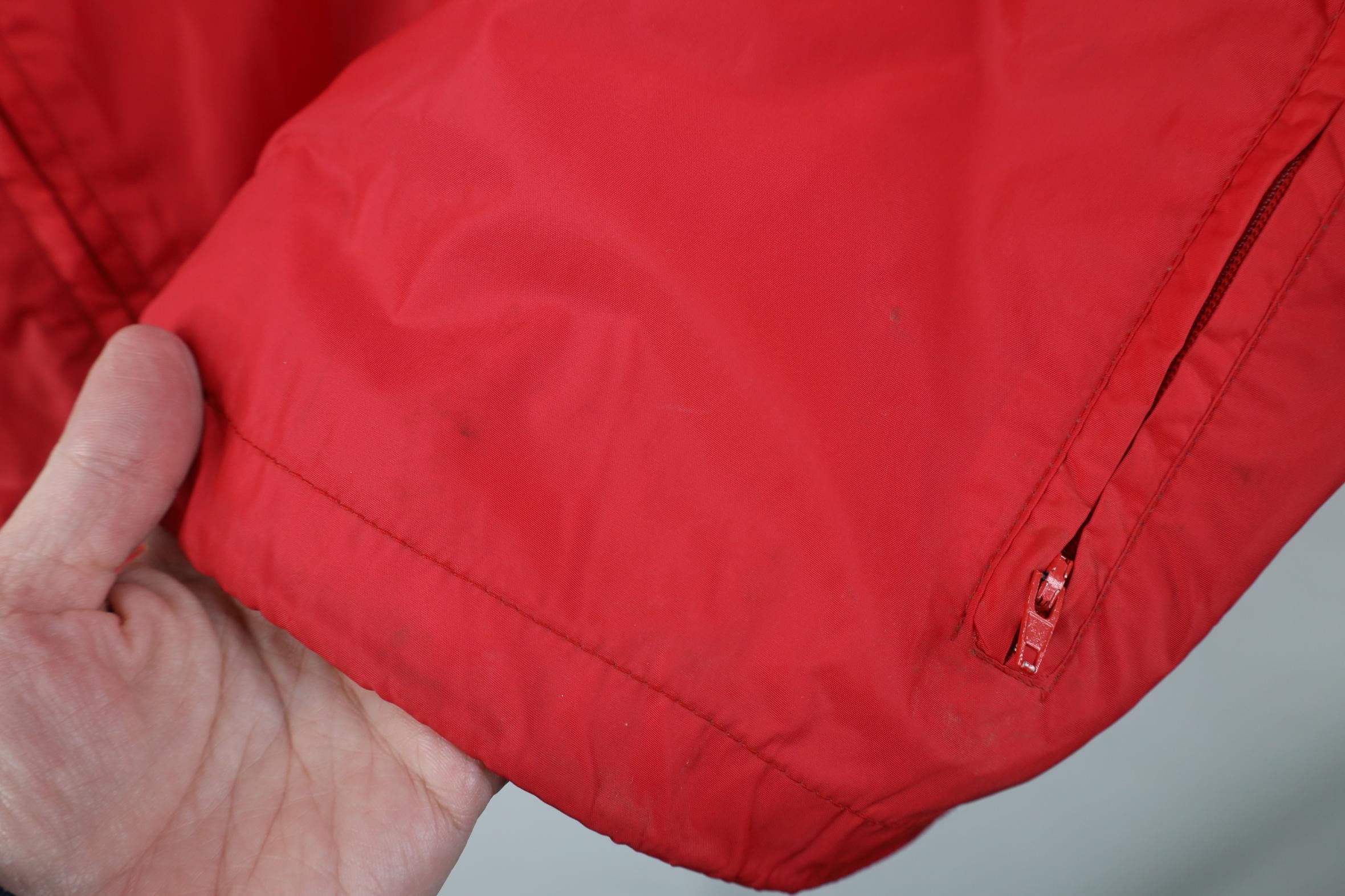 Woolrich Woolen Mills Vintage 90s Woolrich Hooded Full Zip Windbreaker Jacket Red Size US L / EU 52-54 / 3 - 4 Thumbnail