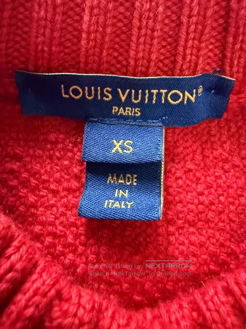 Louis Vuitton Louis Vuitton Full-print red embossed knitted jacket Size XS / US 0-2 / IT 36-38 - 2 Thumbnail