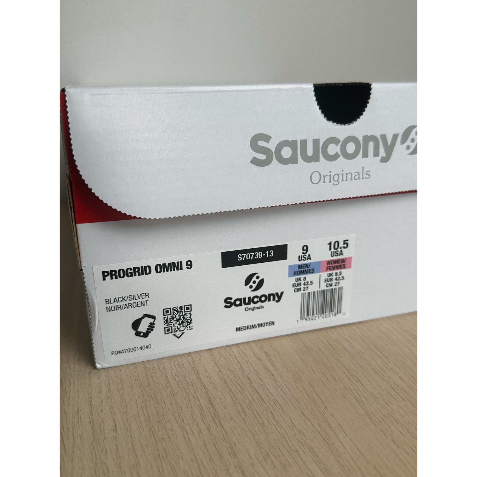 Saucony Saucony Progrid Omni 9 Black/Silver Sneaker - Size 9M - New Size US 9 / EU 42 - 5 Thumbnail