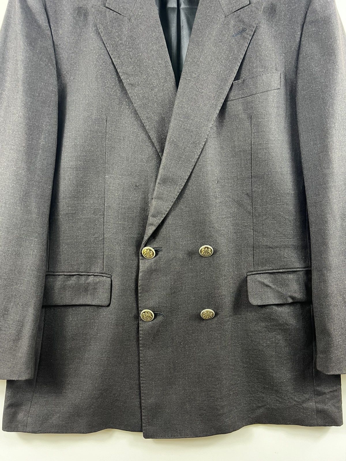 Celine 🔥 Vtg Tailoring French CELINE LORO PIANA Golden Button Size 52S - 4 Thumbnail