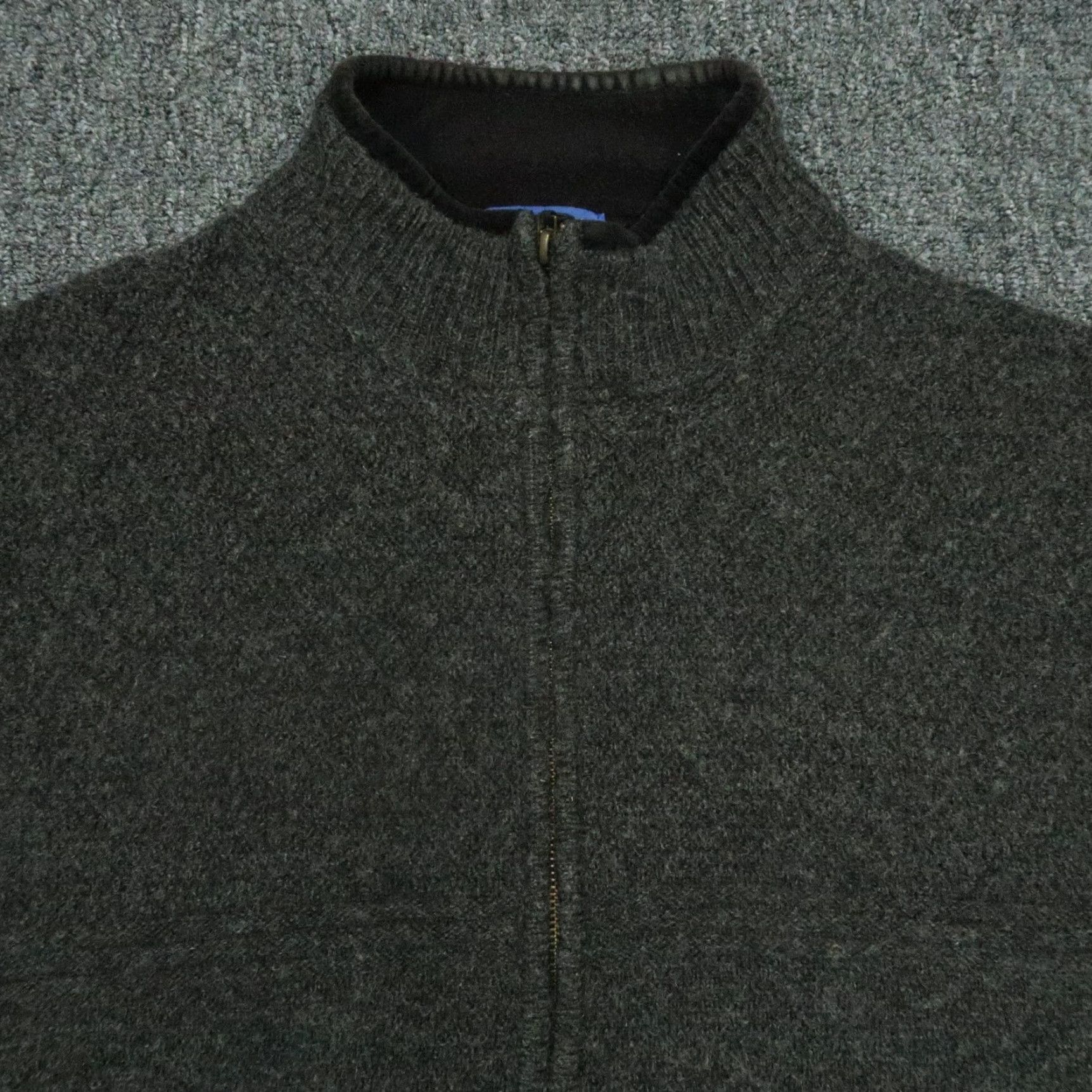 Pendleton Pendleton Sweater Mens 2XL Charcoal Gray Wool Full Zip Pockets Knit Shirt Sweater 2XL Mens Size US XXL / EU 58 / 5 - 2 Thumbnail