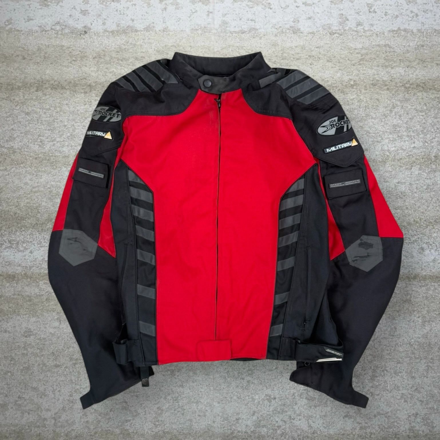 Joe Rocket Vintage 90s Joe Rocket Motorcycle Jacket Mens L Red Black Size US L / EU 52-54 / 3 - 1 Thumbnail