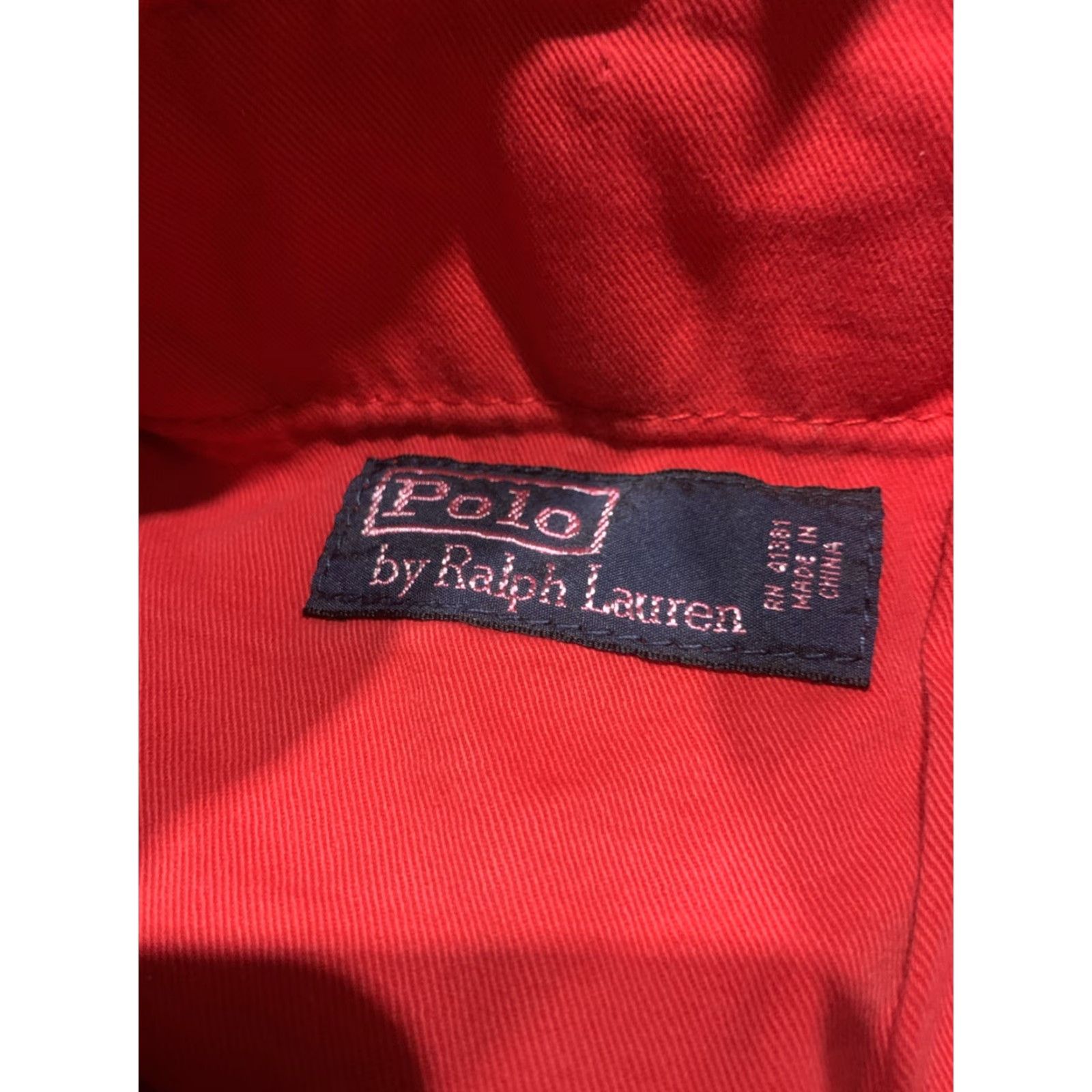 Polo Ralph Lauren VINTAGE Polo Ralph Lauren Shorts Men 32 Red Cotton Distressed Chino 90s Size US XS / EU 42 / 0 - 5 Thumbnail