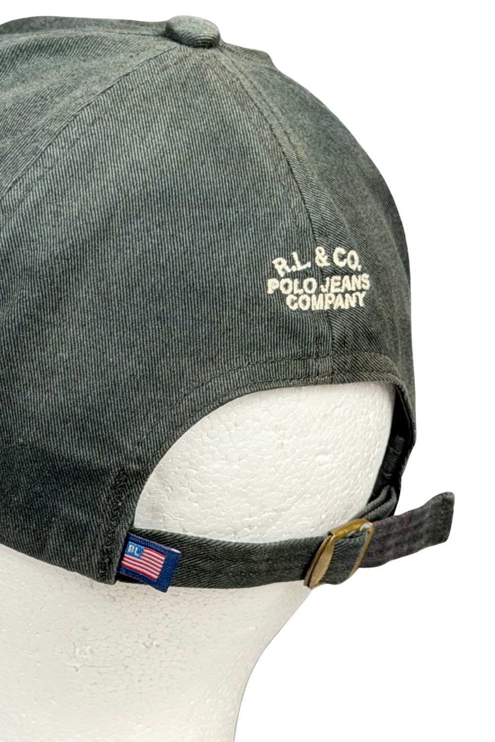 Polo Ralph Lauren Vintage Polo Jeans Co RL Logo Faded Cap Distressed Workwear Size ONE SIZE - 12 Thumbnail