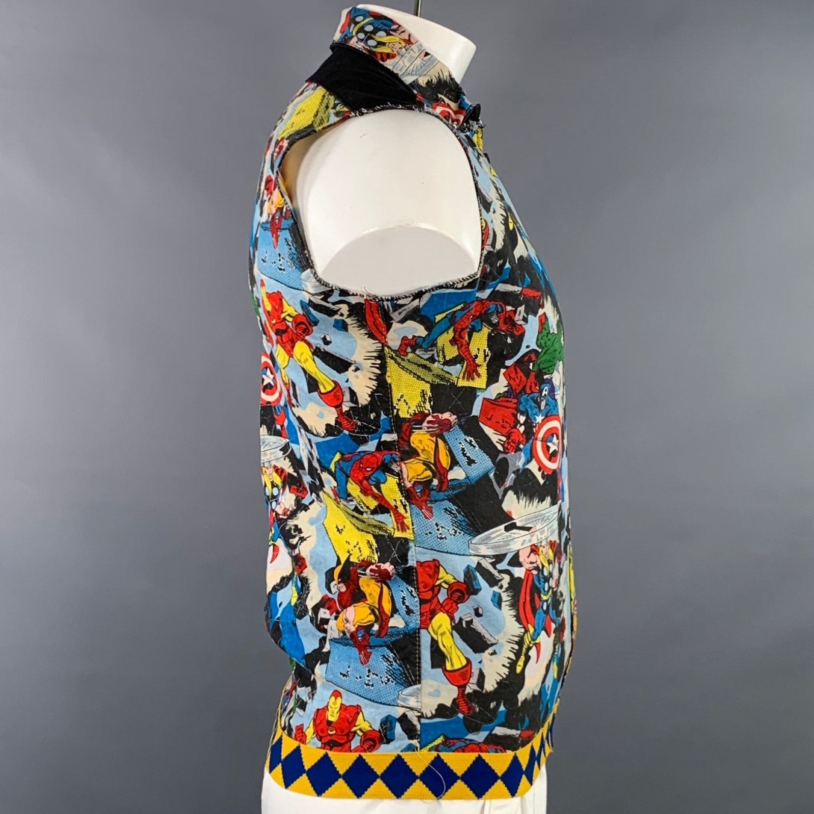 Other TRAVER RAINS L Multi Color Comic Book Graphic Zip Up Vest Size US L / EU 52-54 / 3 - 2 Thumbnail