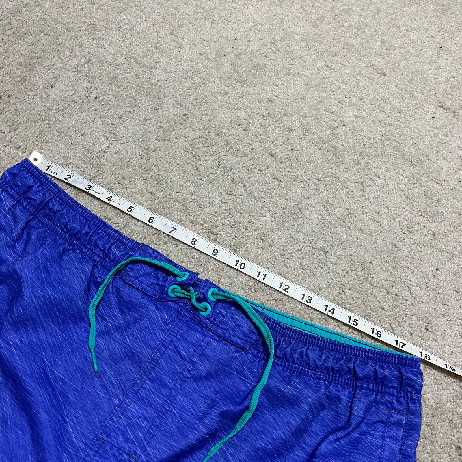 Nike Nike Y2K Big Swoosh Purple with Teal Swin Shorts Large Size US 36 / EU 52 - 3 Thumbnail