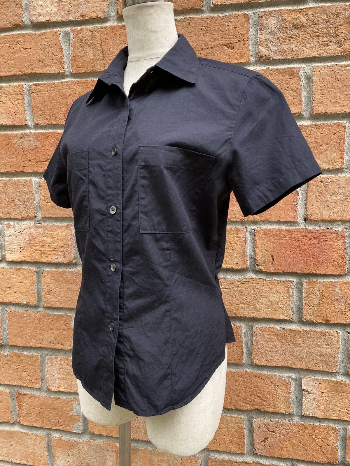 Norma Kamali NORMA KAMALI Black Shirt Size S / US 4 / IT 40 - 8 Thumbnail