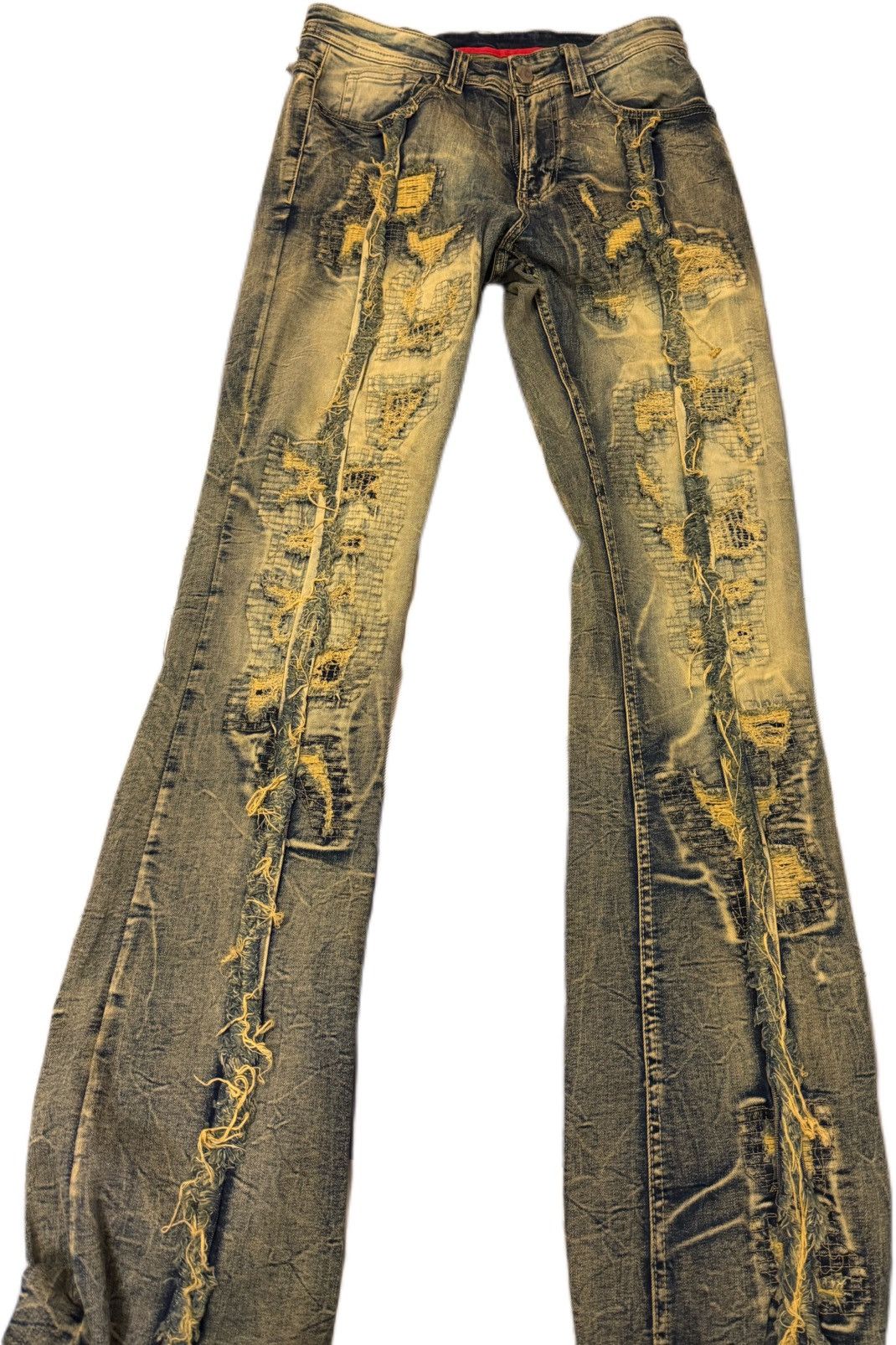 Other R69 vintage-style distressed jeans with heavy detailing Size US 31 - 2 Thumbnail