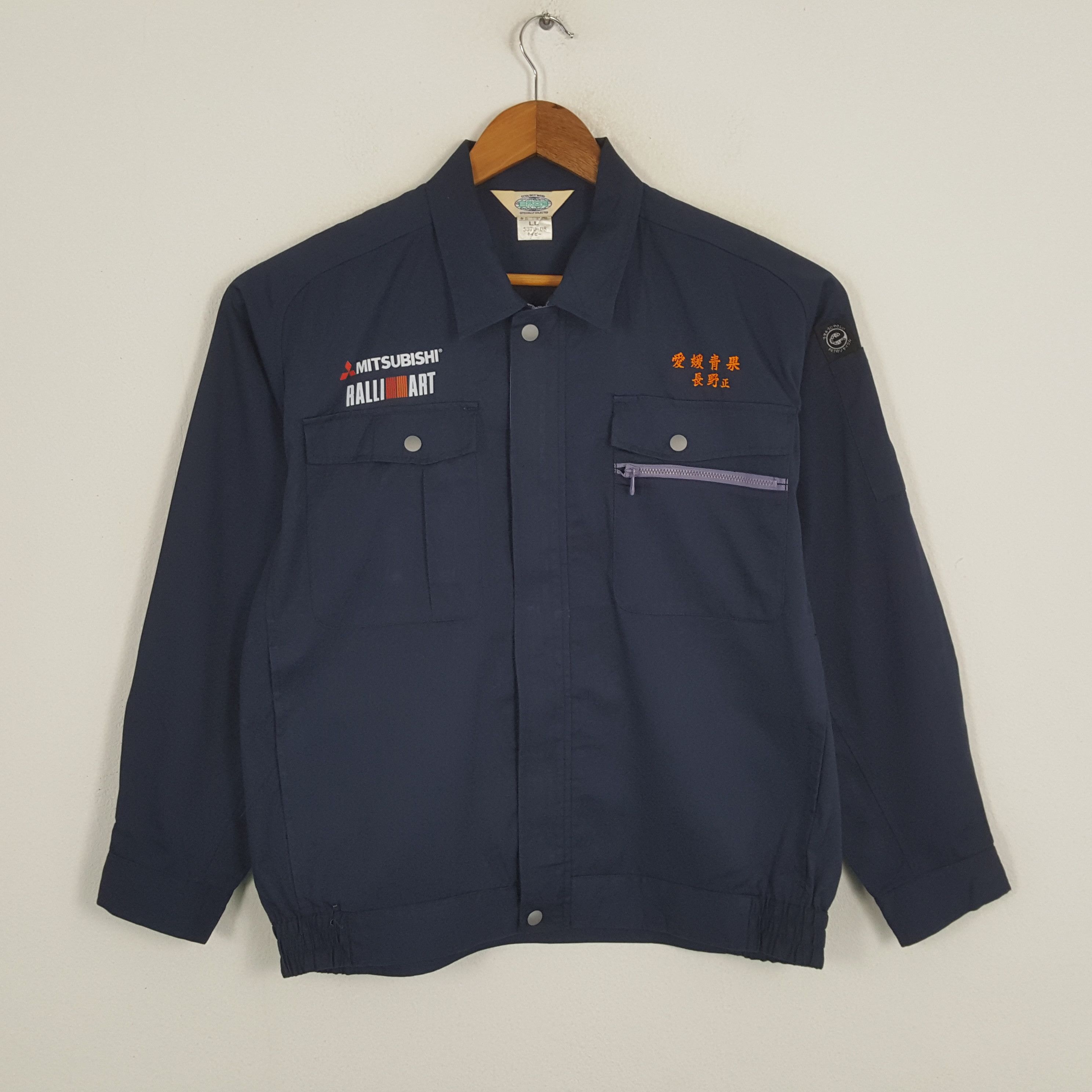 Japanese Brand × Vintage Vintage MITSUBISHI RALLI ART Japanese Racing Custom Jacket Size US XL / EU 56 / 4 - 3 Thumbnail