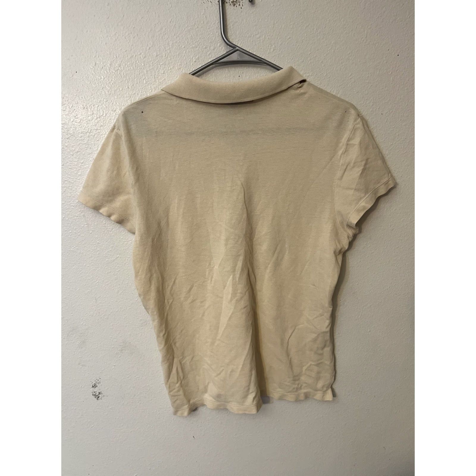 Banana Republic VINTAGE Banana Republic Polo Shirt Shirt Women Beige 100% Cotton Collared Short Sleeve Size L Slim Size L / US 10 / IT 46 - 3 Thumbnail