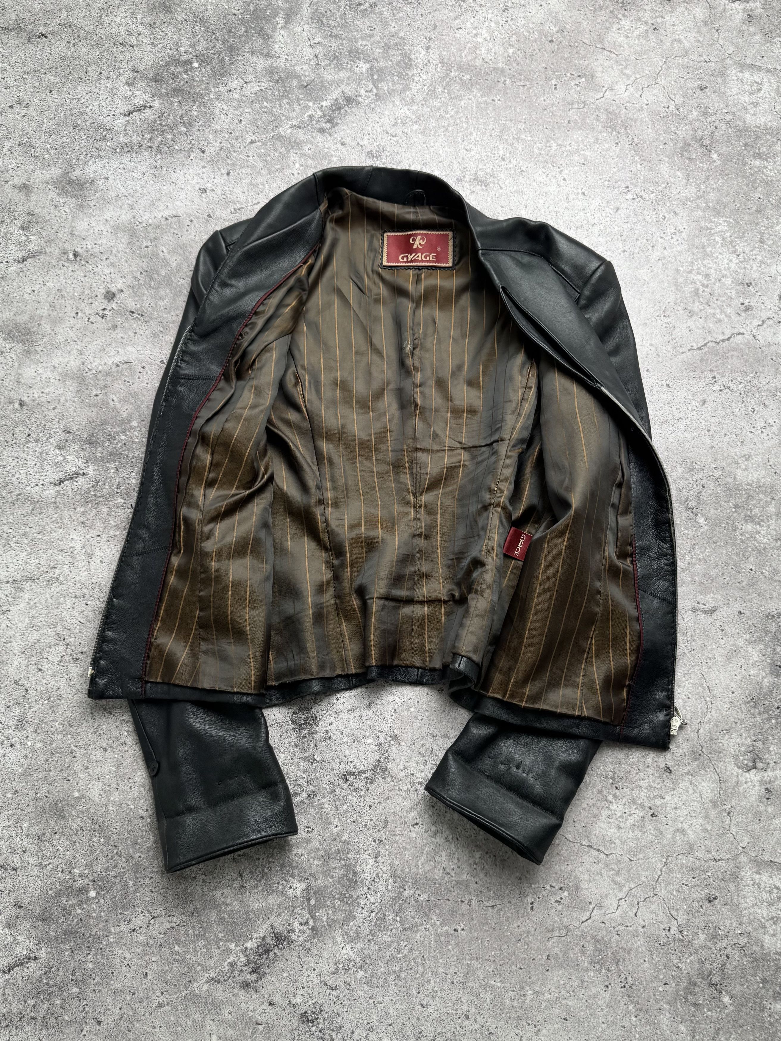 Vintage Vintage Cropped Leather Jacket C2(V484) Size M / US 6-8 / IT 42-44 - 7 Thumbnail