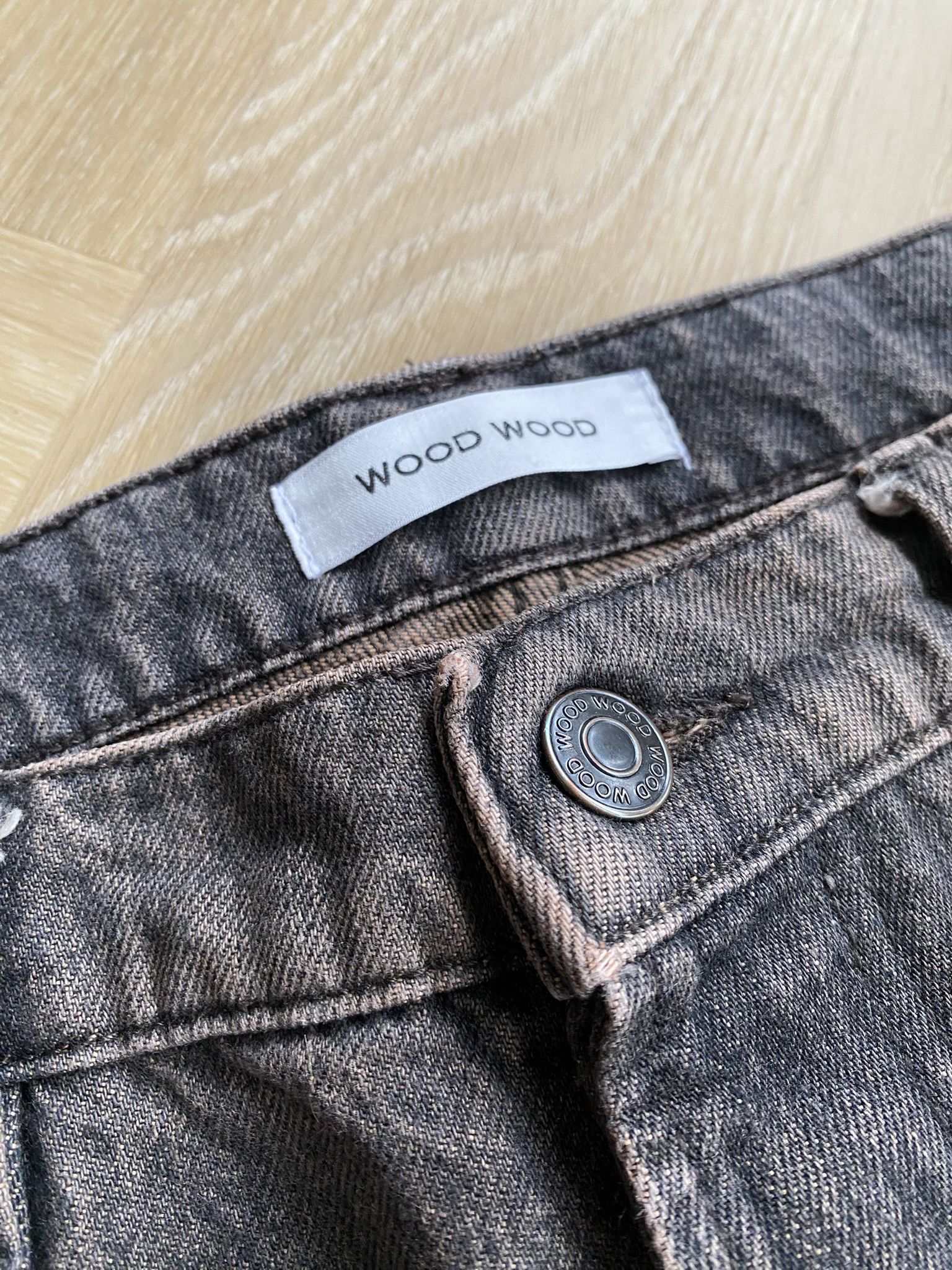 Wood Wood 31/32 - Al Straight Leg - Burnt Orange Wash Size US 31 - 8 Thumbnail