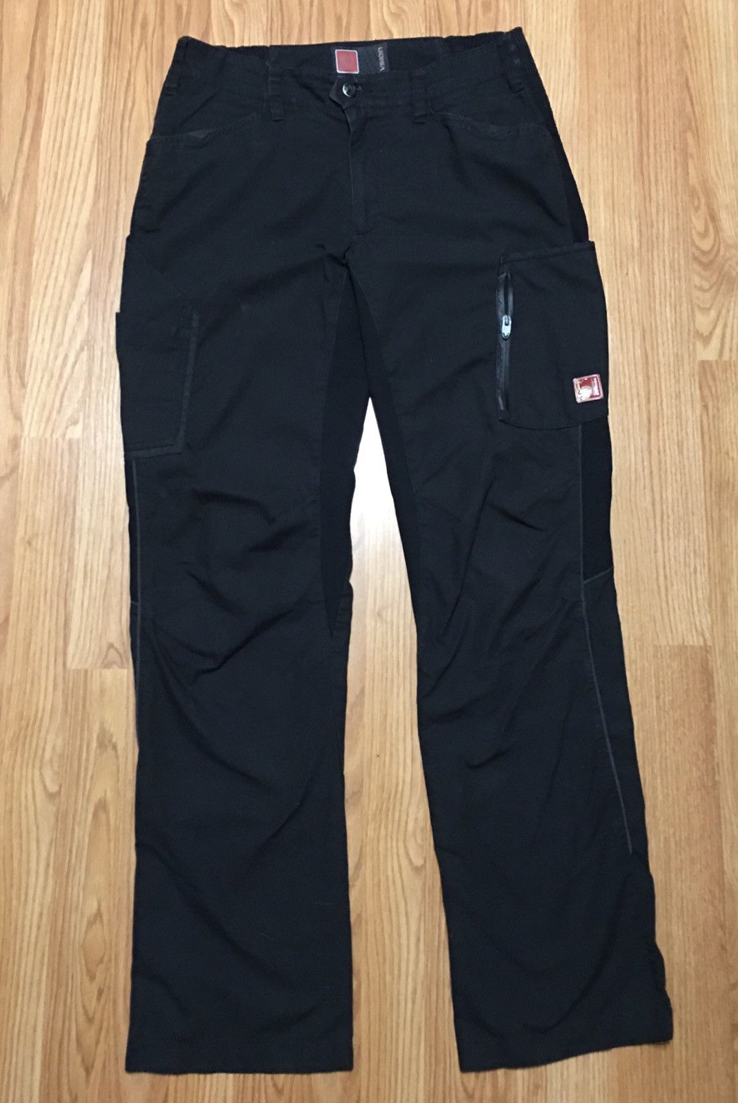Vintage Engelbert Strauss Black Cargo Workwear Cordura Pants