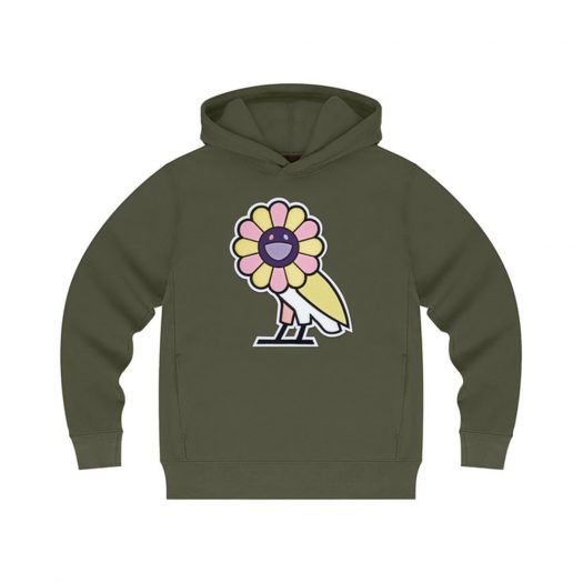 Drake OVO X Murakami Surplus Hoodie Military Green 2019 OG Flower Size US S / EU 44-46 / 1 - 4 Thumbnail