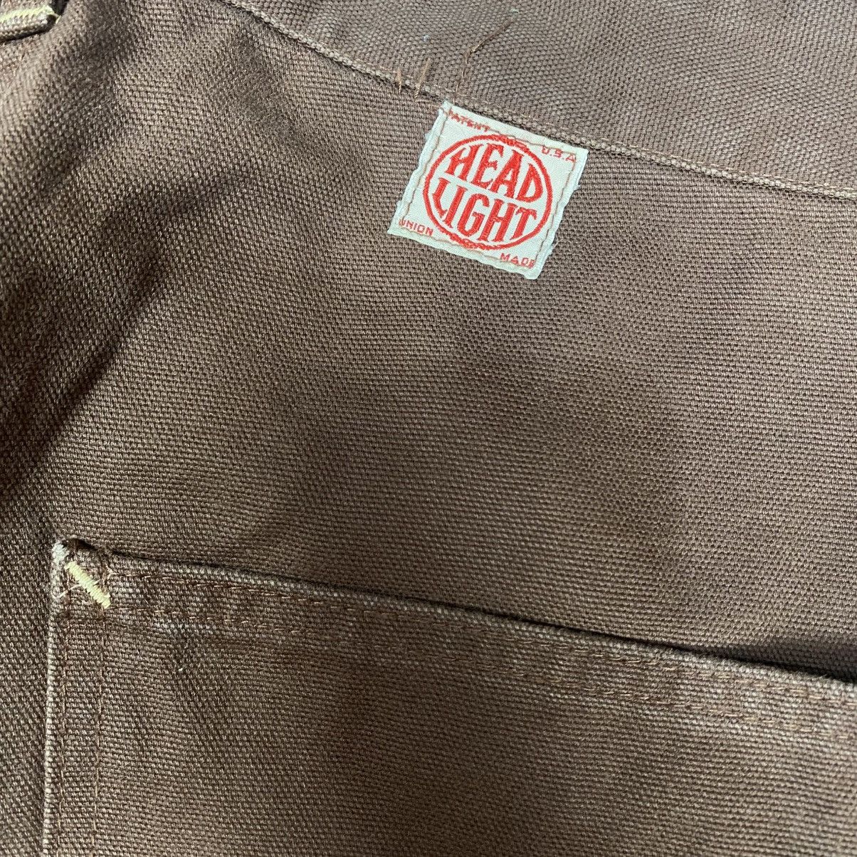 Japanese Brand × Sugar Cane × Toyo Enterprises HeadLight Union Made Double Knee Canvas Carpenter Work Pants Size US 30 / EU 46 - 6 Thumbnail