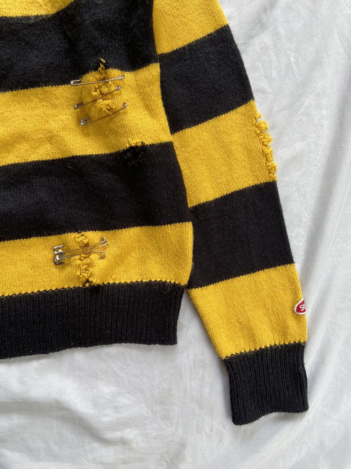 Japanese Brand PUNK STRIPED JAPAN STYLE KNIT LONG SLEEVE Size US M / EU 48-50 / 2 - 6 Thumbnail