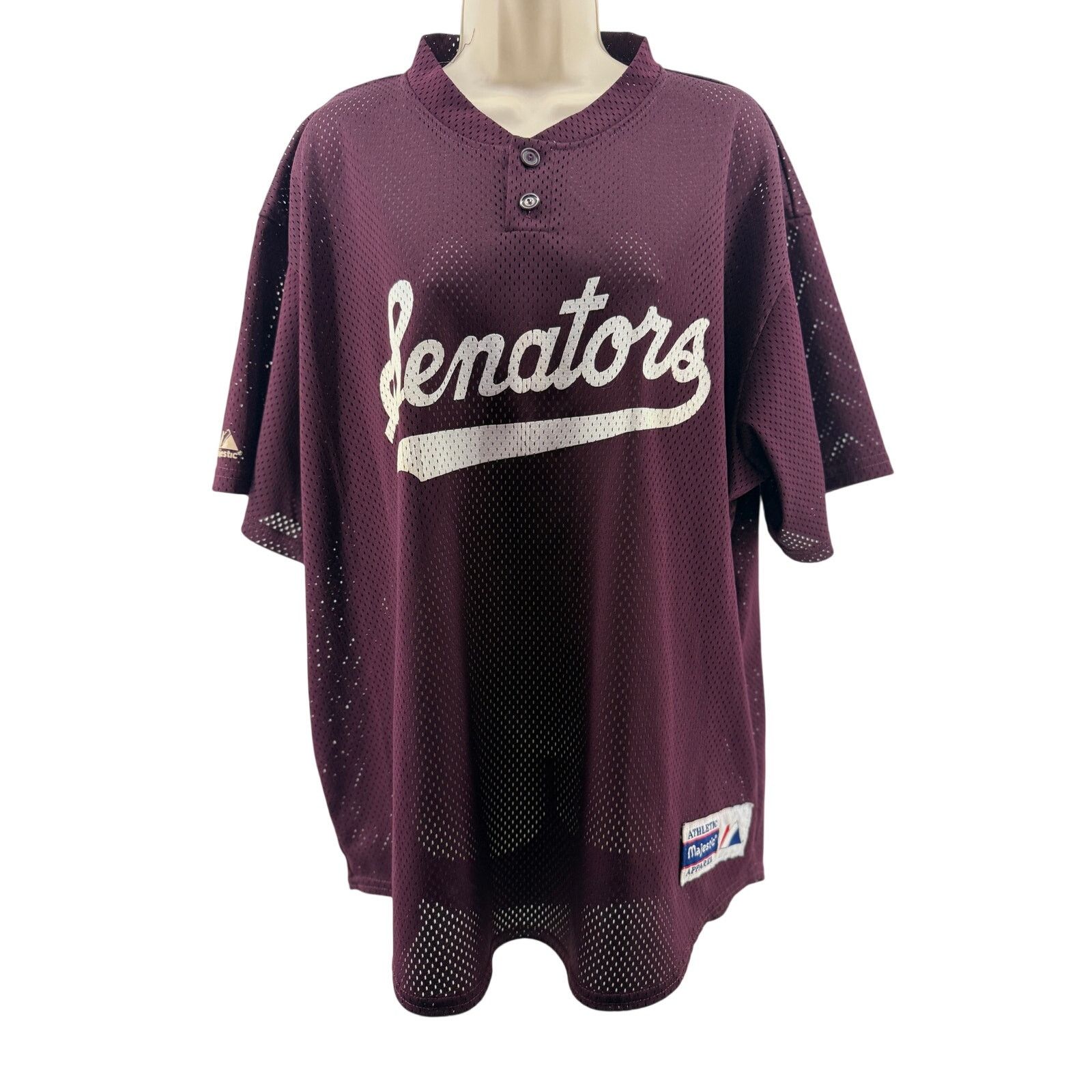 Majestic Vintage Senators Baseball Mesh Jersey Apparel By Majestic Size US XXL / EU 58 / 5 - 1 Thumbnail