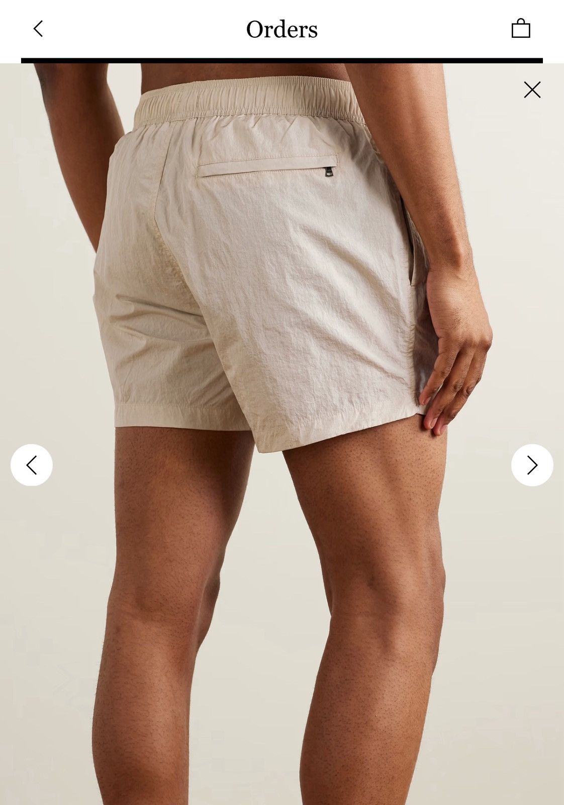Mr P. × Onia Onia Crinkled Swim Shorts/ Trunks purchased from Mr Porter Size US 33 - 2 Thumbnail