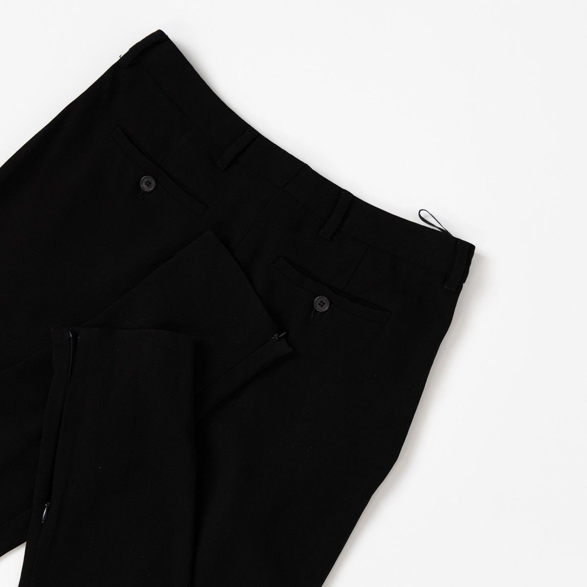 Prada Prada Womens Black Slim Trousers Italy Smart Casual Pants Size 28" / US 6 / IT 42 - 5 Thumbnail