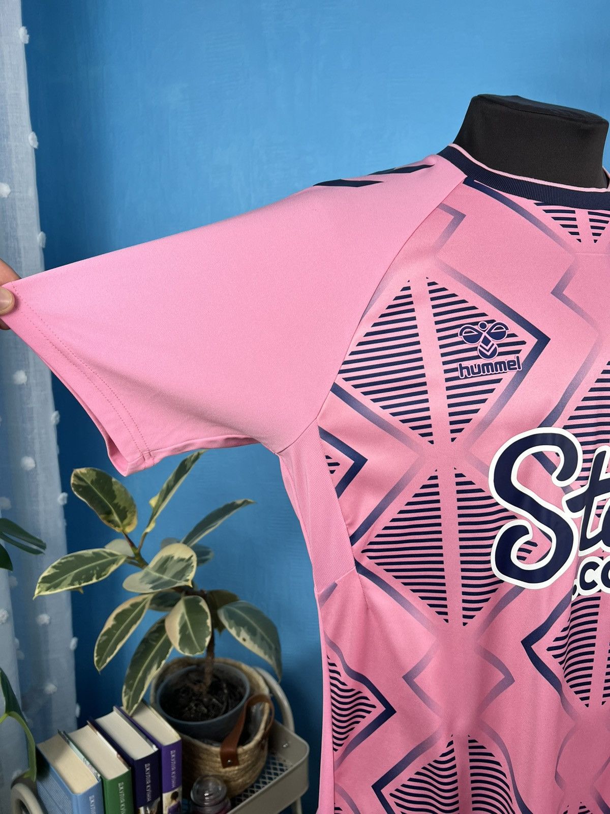 Hummel Everton hummel soccer jersey football shirt pink Size US L / EU 52-54 / 3 - 3 Thumbnail