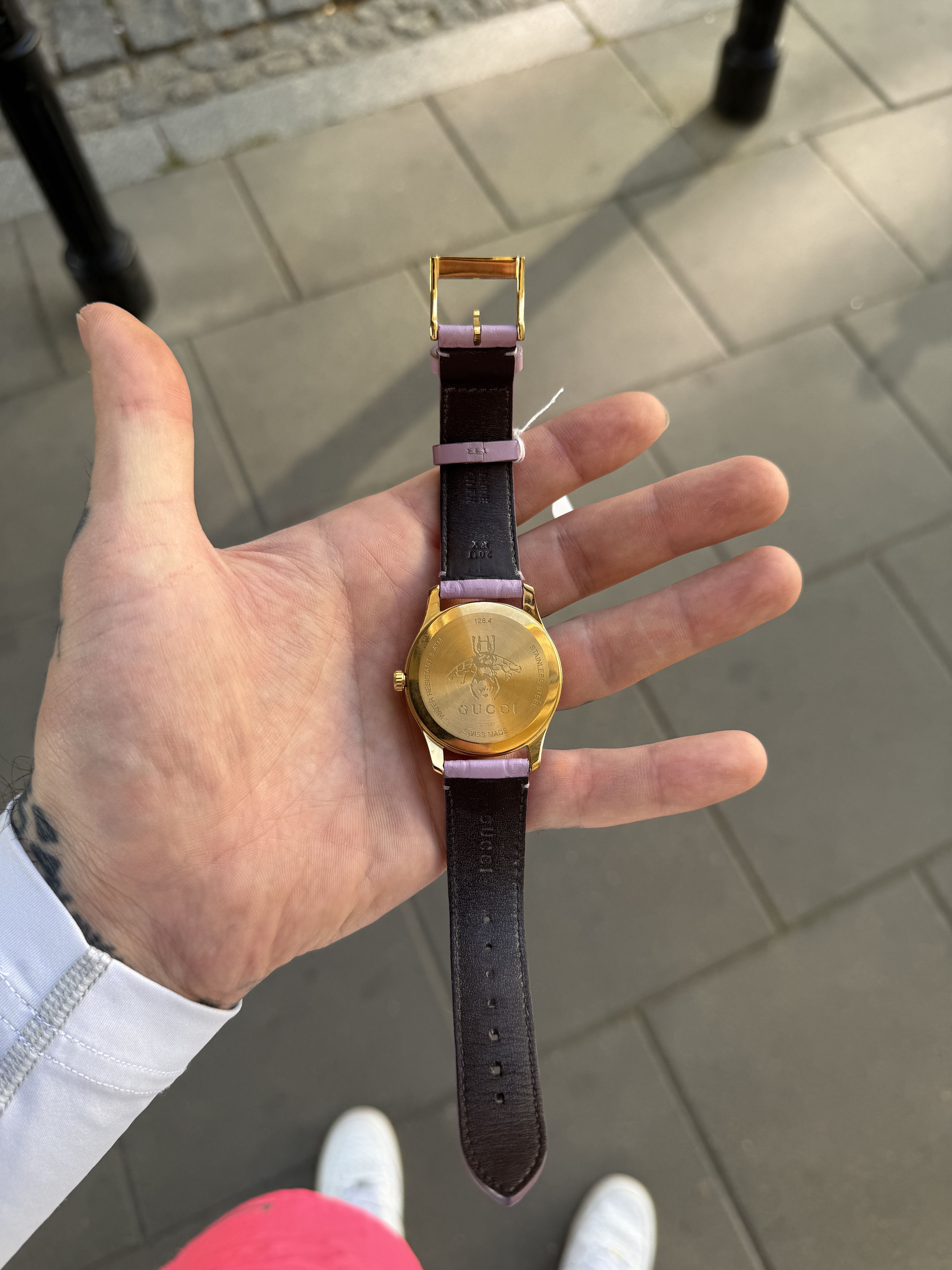 Gucci Gucci Women's G-Timeless Watch pink 38mm Leather Quartz Size ONE SIZE - 8 Thumbnail