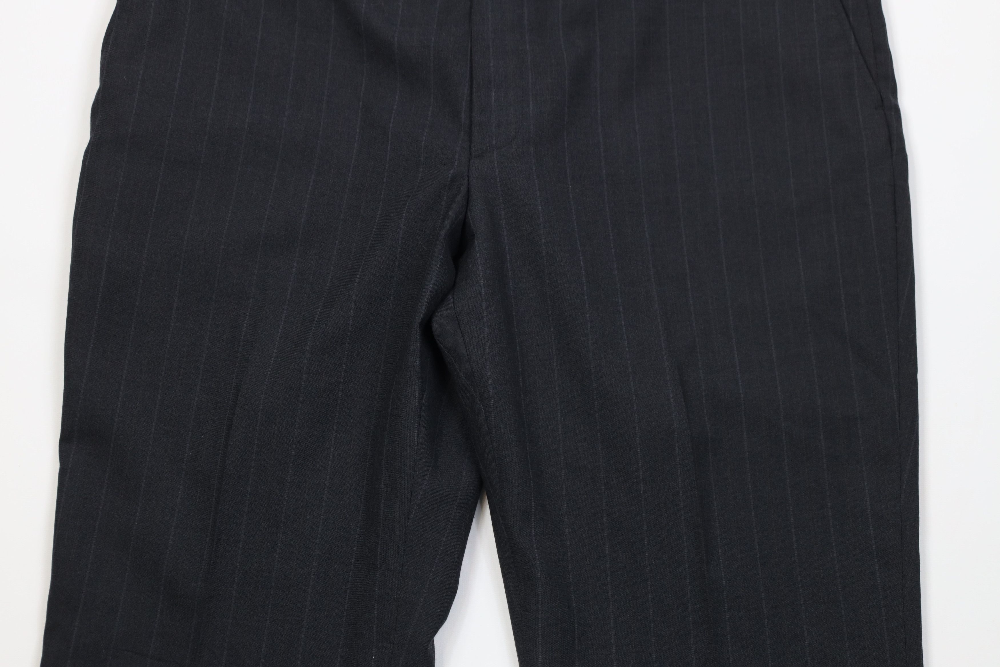 Vintage Vintage 90s Streetwear Knit Pinstriped Wide Leg Chino Pants Size US 38 / EU 54 - 3 Thumbnail