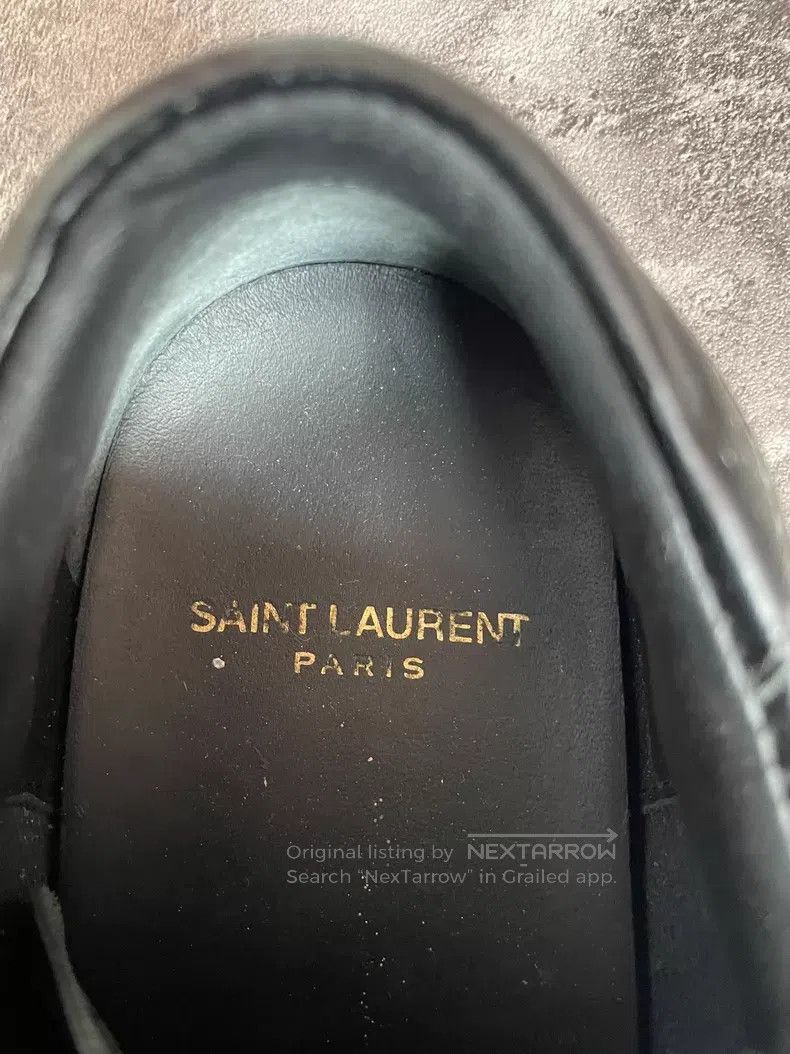 Saint Laurent Paris Saint Laurent Paris Black Warrior Star Low-top Sneakers Size US 5.5 / EU 38 - 5 Thumbnail