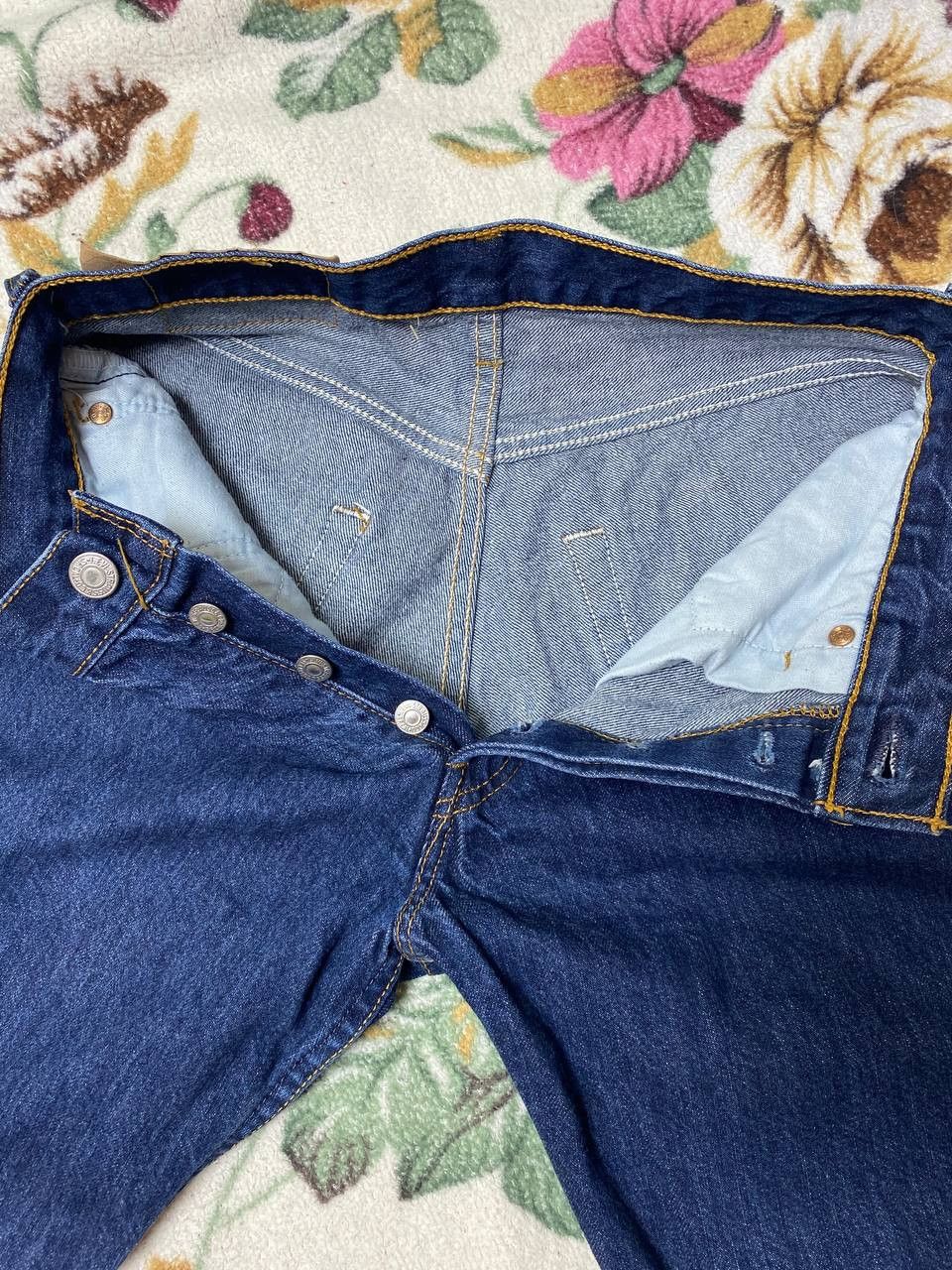 Levi's Levi's 501 Denim Shorts Dark Wash Loose Straight Fit Mens Size US 28 / EU 44 - 11 Thumbnail