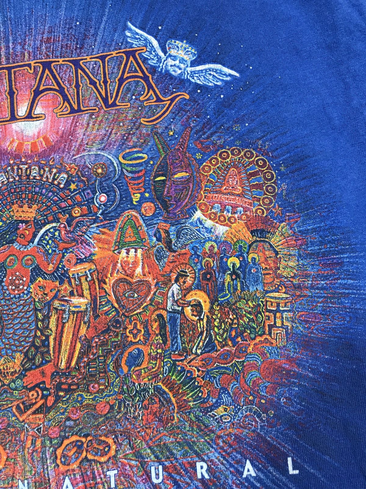 Vintage Santana Supernatural Album T Shirt 1999s Size US S / EU 44-46 / 1 - 12 Thumbnail