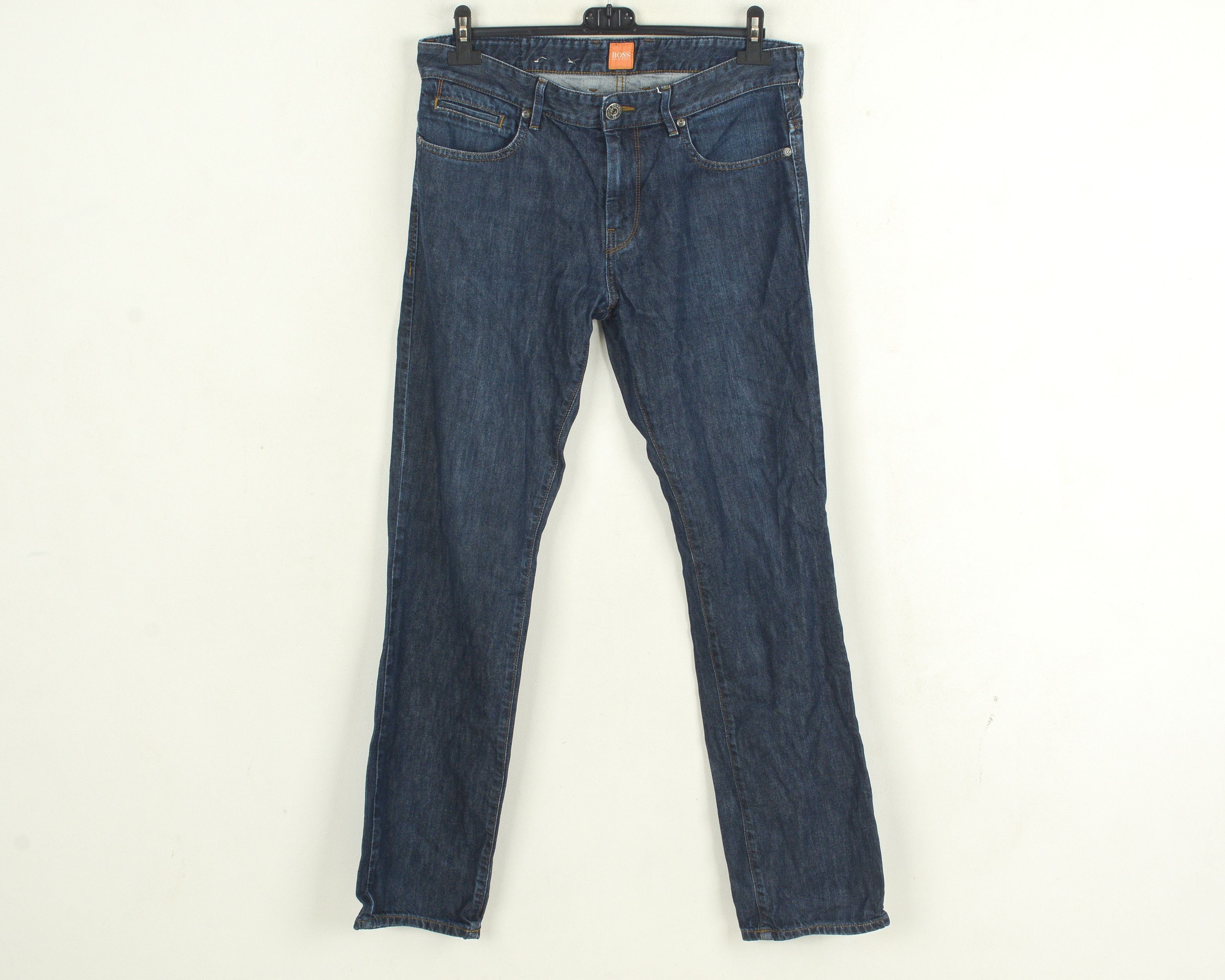 Hugo Boss Orange BO23 Indigo Men W34 L34 Reg Jeans Denim Raw Indigo Size US 34 / EU 50 - 1 Thumbnail