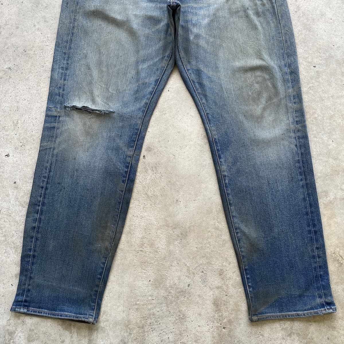 Levi's Vintage Clothing Levis 505 Big E Rusty Distressed Jeans Denim Pants W34 Size US 34 / EU 50 - 4 Thumbnail