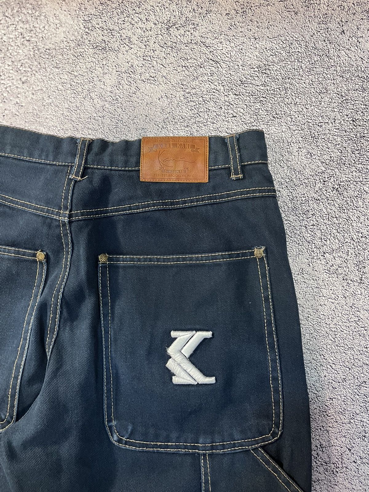 Karl Kani Karl Kani Mens Jeans Denim Cargo Big Logo Blue Vintage SizeS Size US 30 / EU 46 - 8 Thumbnail