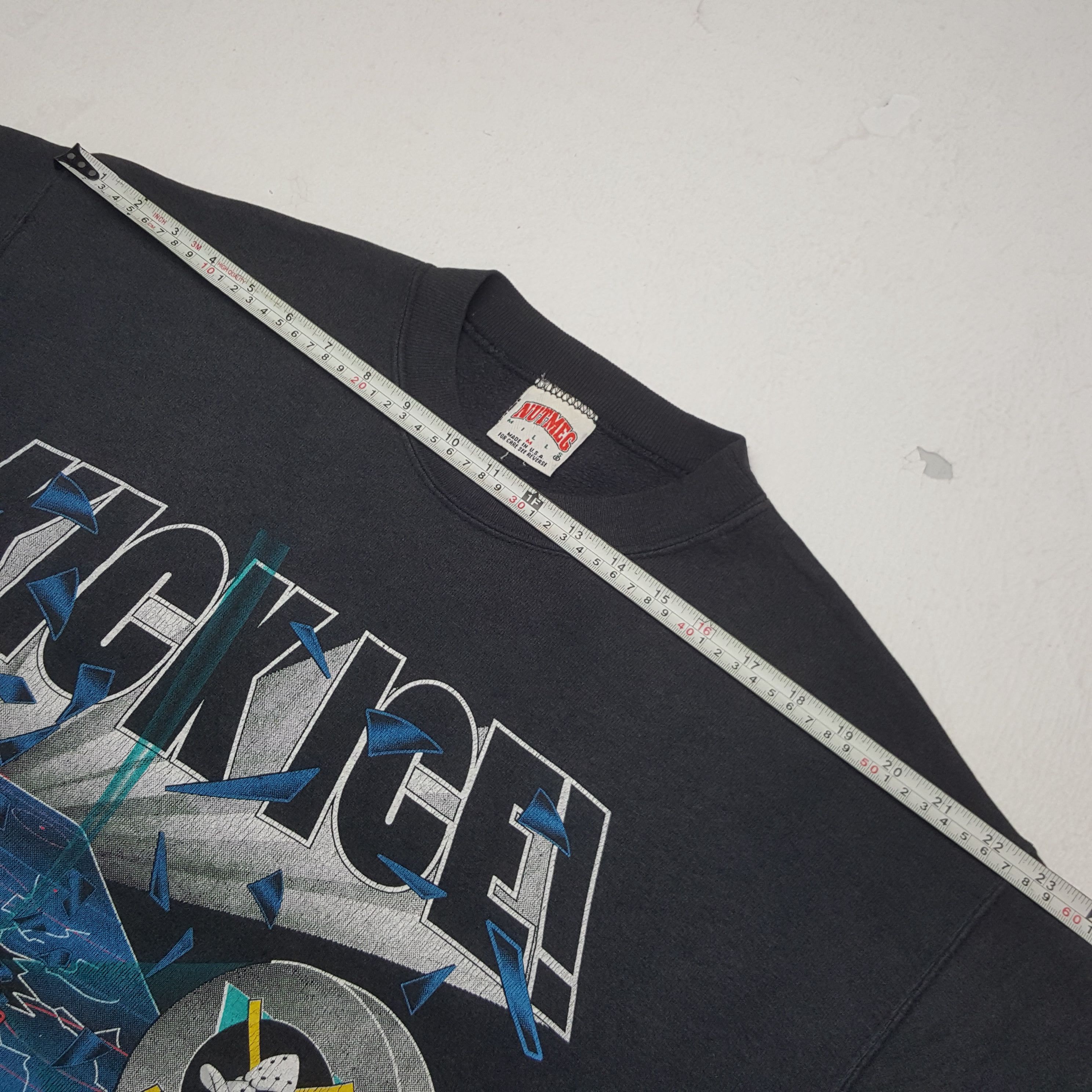 NHL × Nutmeg × Vintage Vintage Kick Ice Michtyducks Hockey Team Sweatshirt Size US L / EU 52-54 / 3 - 6 Thumbnail