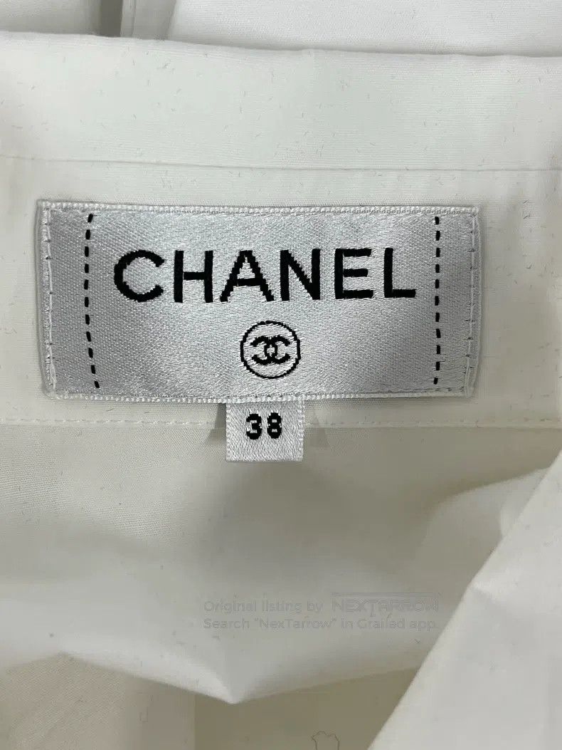 Chanel Chanel White stitched hollow shirt Size XS / US 0-2 / IT 36-38 - 4 Thumbnail