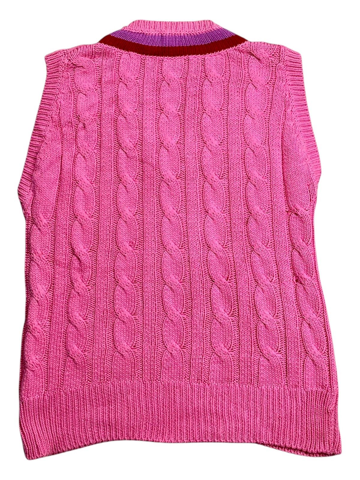 Paul Smith 2000s Paul Smith - Big Vneck Cable Knitted Vest Size US M / EU 48-50 / 2 - 2 Thumbnail