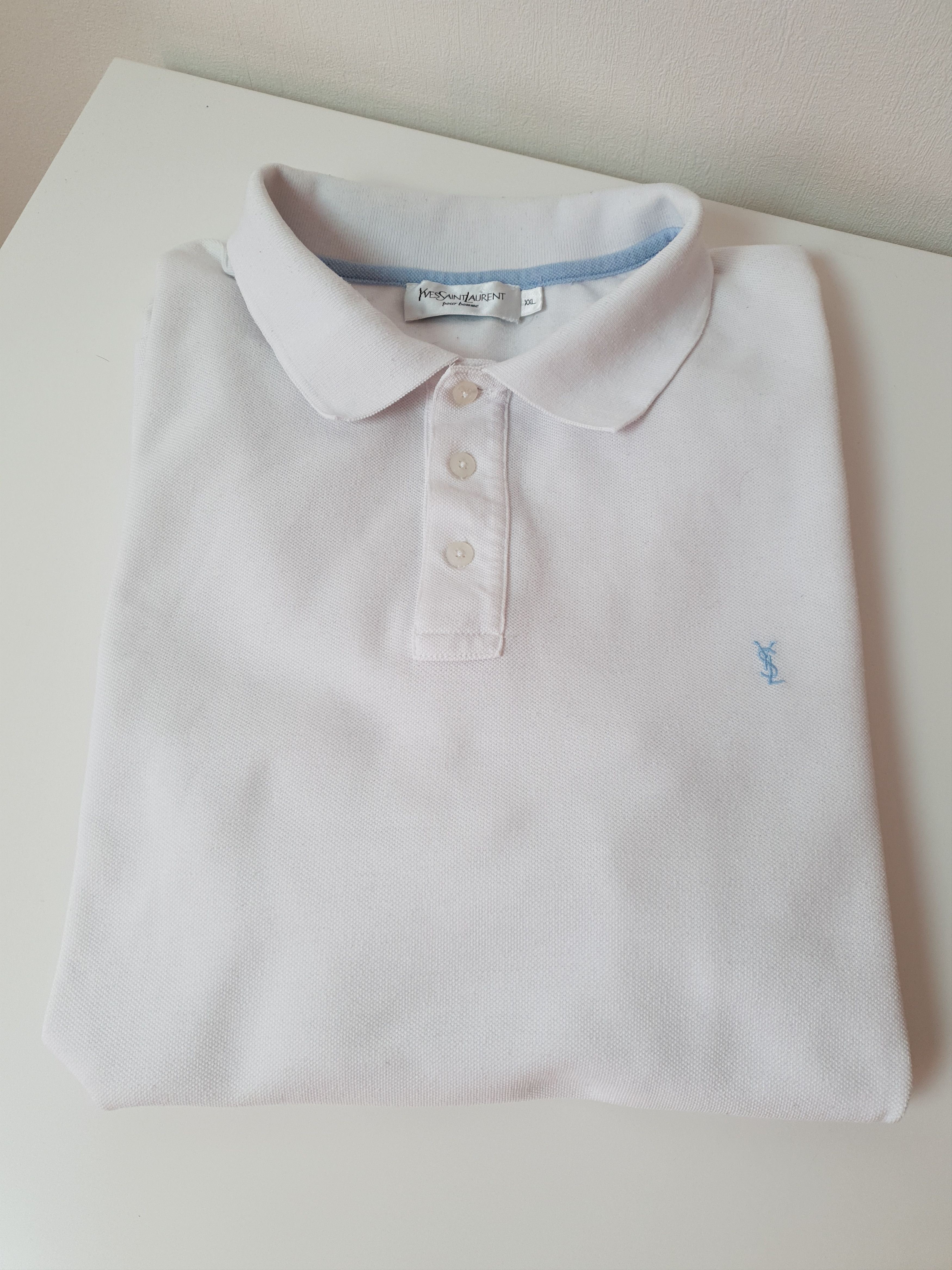 Yves Saint Laurent Polo t-shirt mens Yves Saint Laurent White Polo Size XXL YSL Size US XXL / EU 58 / 5 - 5 Thumbnail