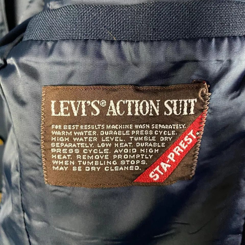 Levi's Levi's Action Suit Men's 40R Blazer Jacket 2 Buttons Formal Size 40R - 7 Thumbnail