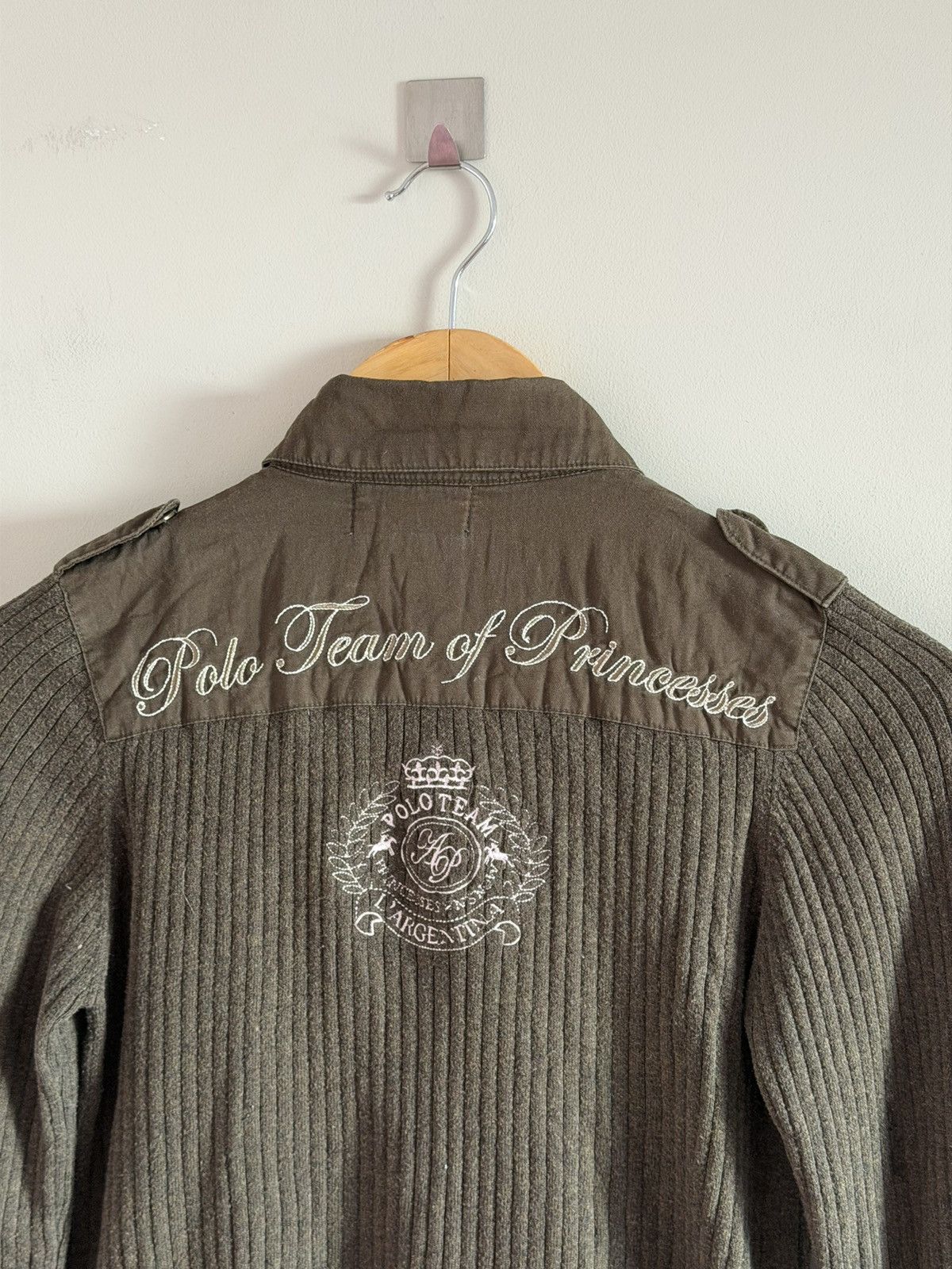 Vintage Polo Team of Princesses Ribbed Jacket Size S / US 4 / IT 40 - 8 Thumbnail