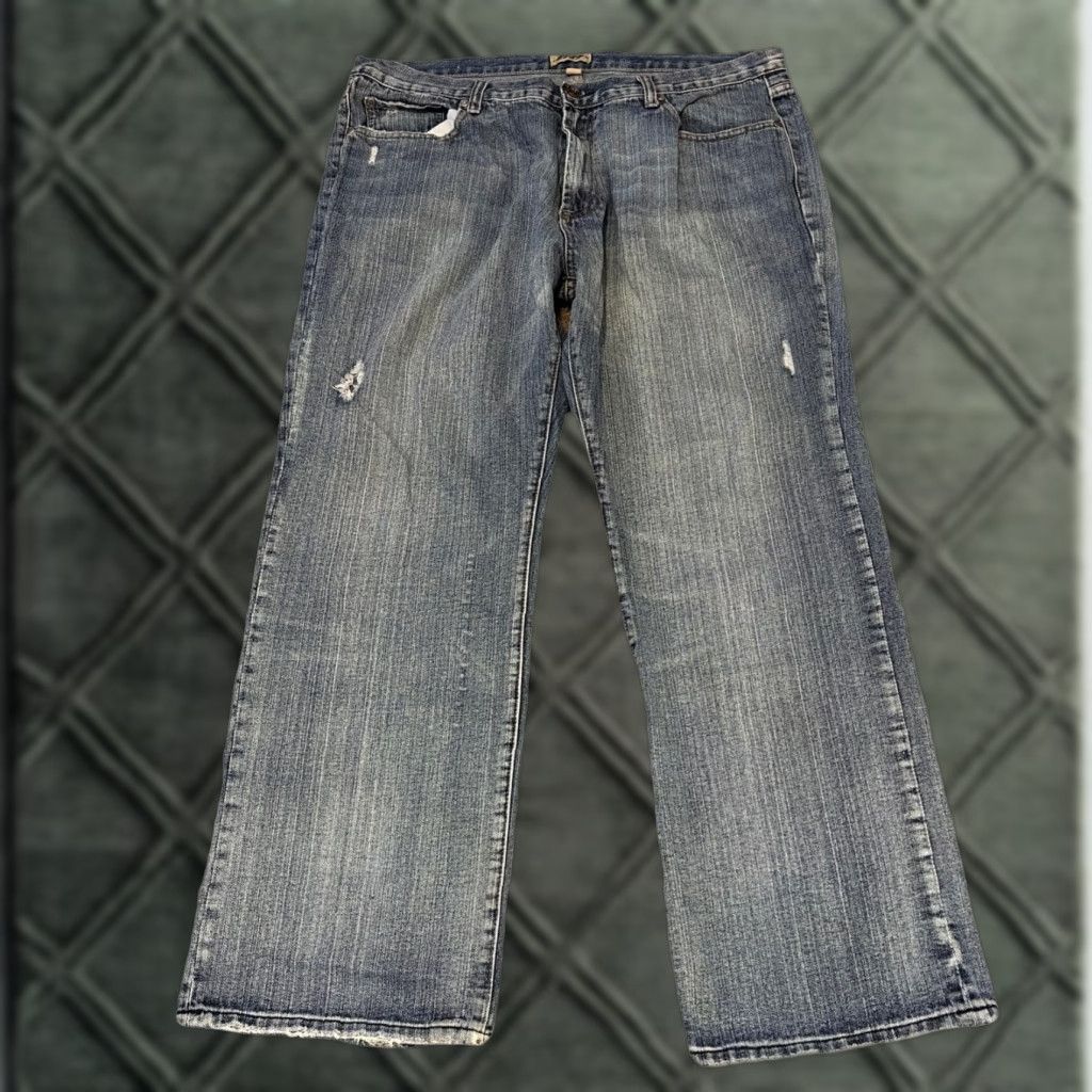 Oleg Cassini VINTAGE Oleg Cassini Jeans Denim Blue Baggy Loose Fit 40x30 Light Wash Men, 40, Wide-Leg, Regular, Blue, Jeans, Oleg Cassini, Mens Size US 40 / EU 56 - 1 Thumbnail