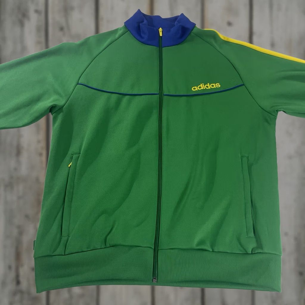 Adidas VINTAGE adidas Brazil Track Jacket Mens L Yellow Soccer Full Zip Pockets 2006 World Cup Germany Brasil Shirt Jacket Men Mens Size US L / EU 52-54 / 3 - 1 Thumbnail