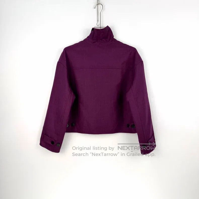 Hermes Hermes Purple Cashmere Tweed Jacket Size XS / US 0-2 / IT 36-38 - 4 Thumbnail
