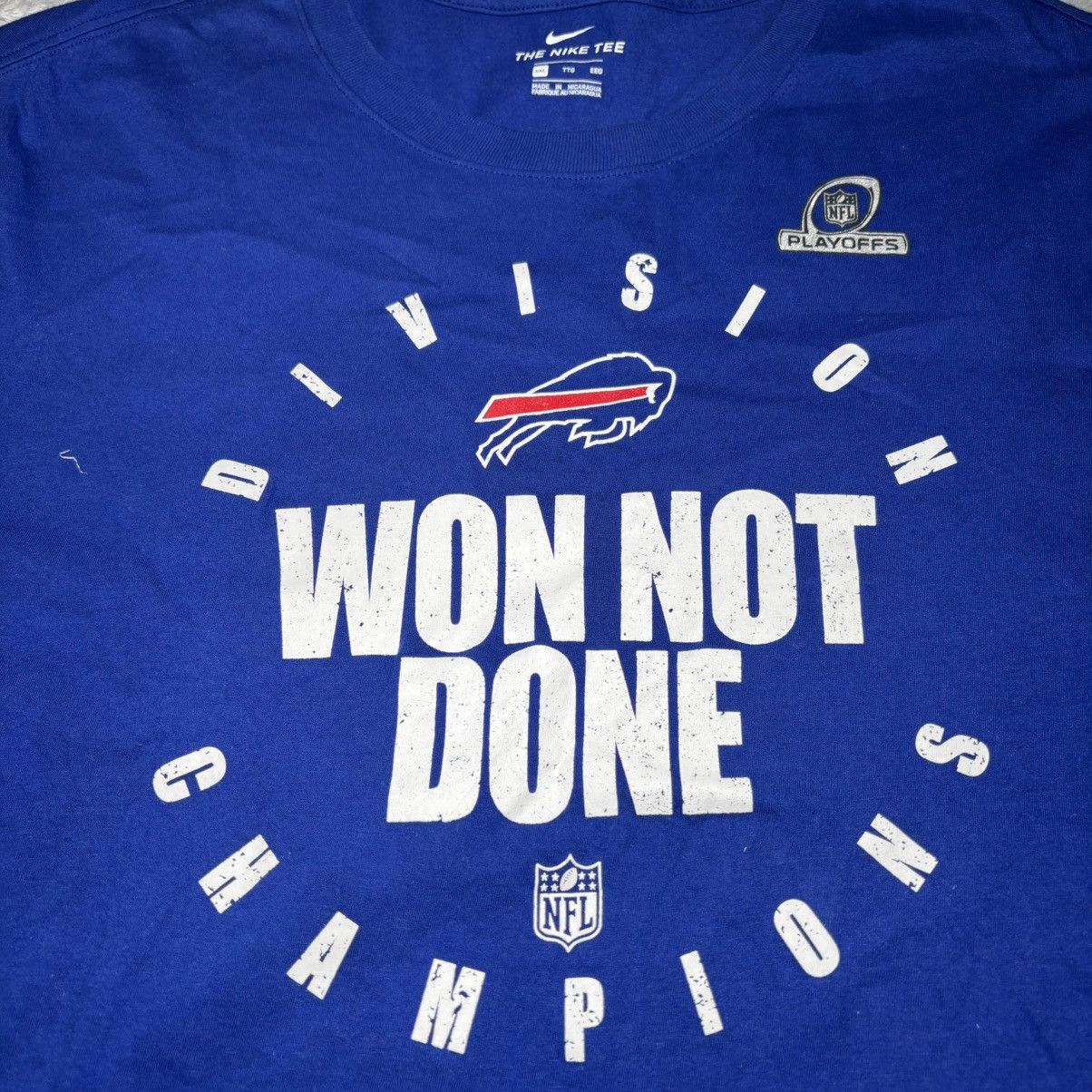 Nike Nike Buffalo Bills Men's 2xL Won Not Done Conference Champ Size US XXL / EU 58 / 5 - 3 Thumbnail