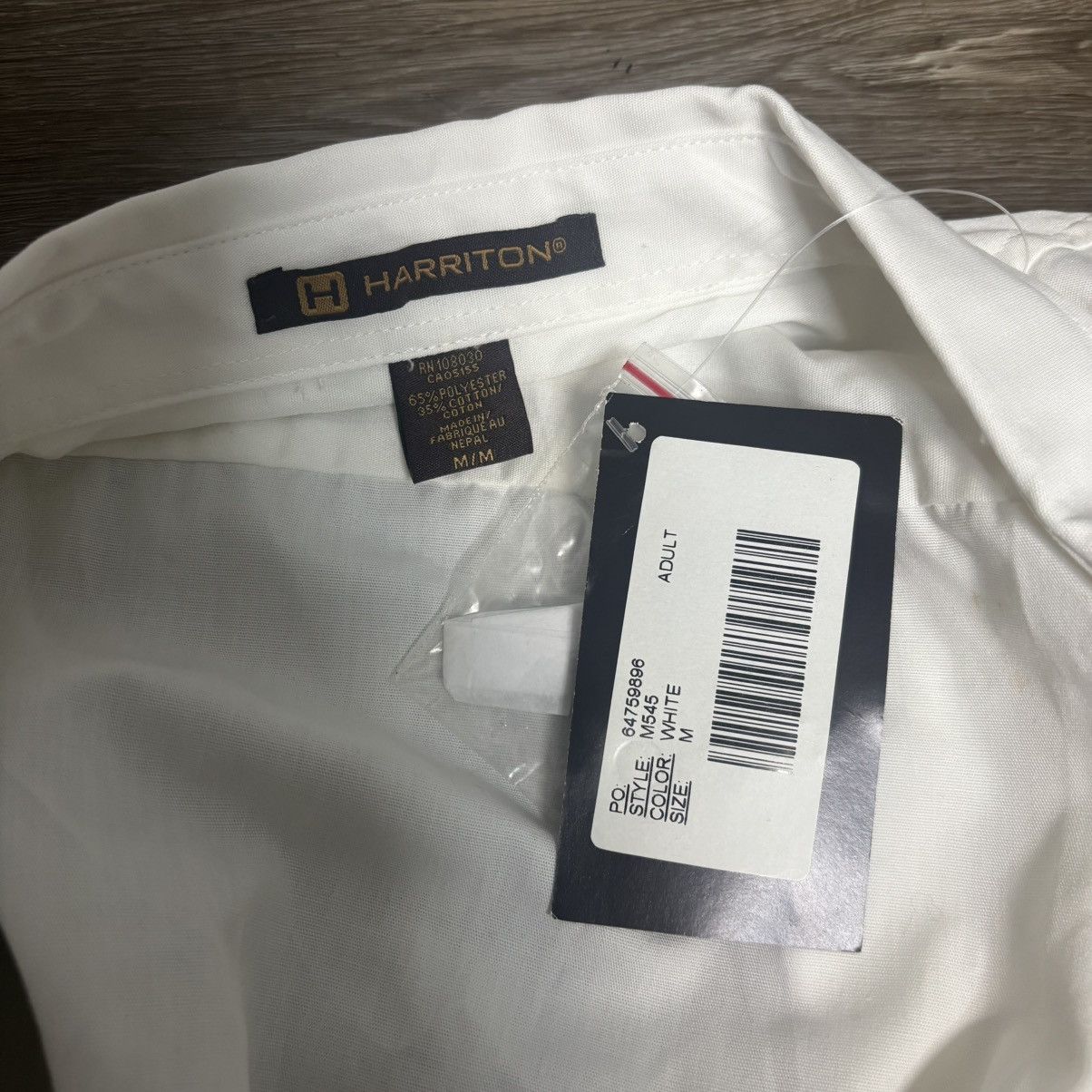 Harriton Harriton White Short Sleeve Button Down Casual Shirt Medium Size US M / EU 48-50 / 2 - 6 Thumbnail