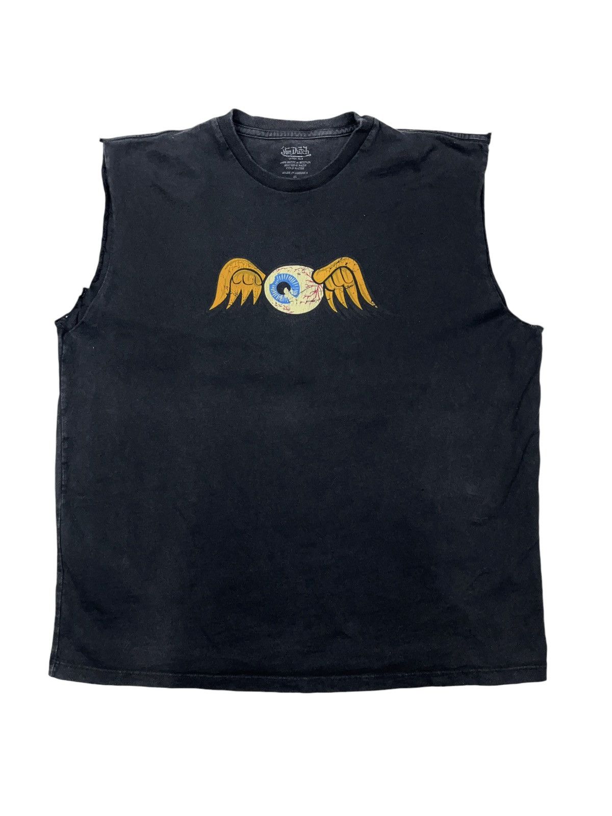 Vintage × Von Dutch Vintage y2k Von Dutch Eyeball Logo Tank Top Sleeveless Size US L / EU 52-54 / 3 - 1 Thumbnail