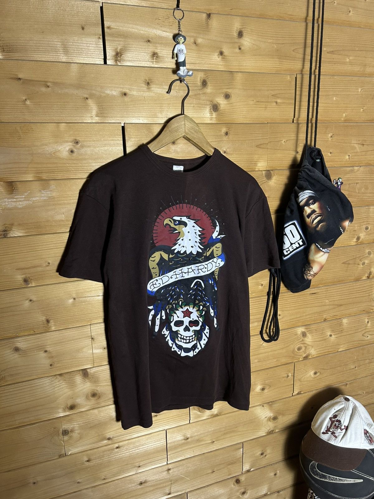 Ed Hardy Vintage Ed Hardy eagle skull t shirt Size US L / EU 52-54 / 3 - 1 Thumbnail
